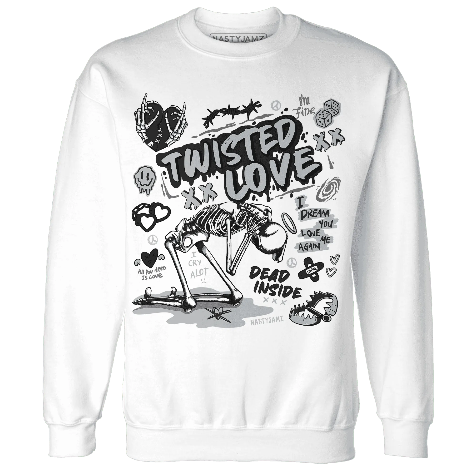 NastyJamz-Wolf-Grey-12s-Sweatshirt-Match-Twisted-Love