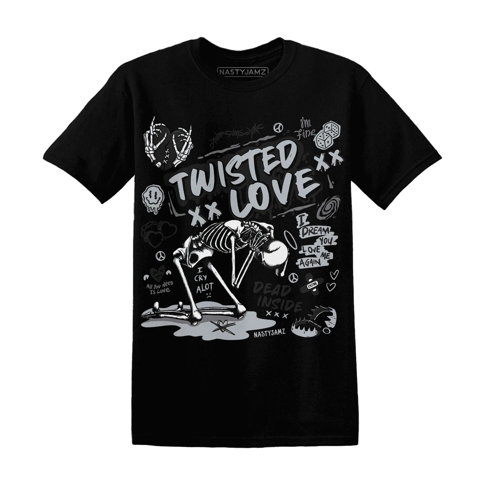 NastyJamz-Wolf-Grey-12s-T-Shirt-Match-Twisted-Love