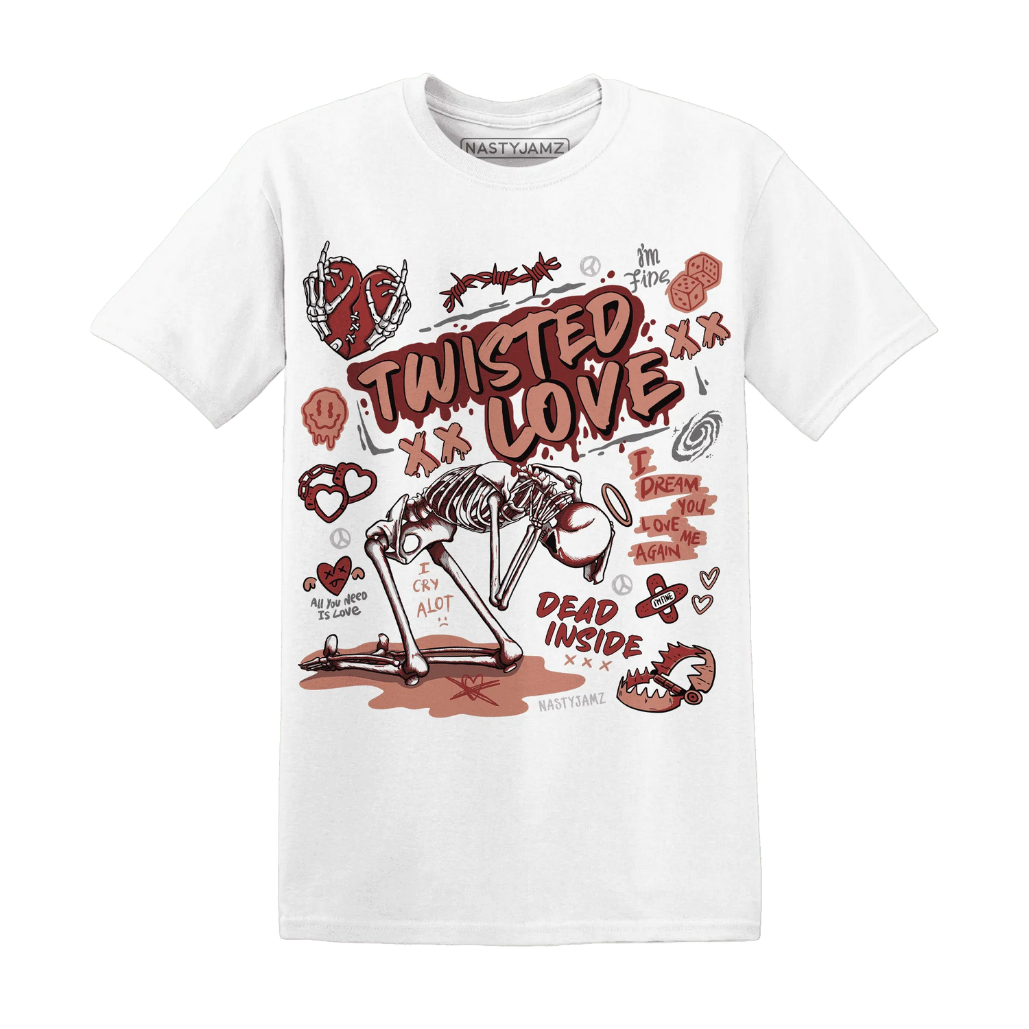NastyJamz-Dune-Red-13s-T-Shirt-Match-Twisted-Love