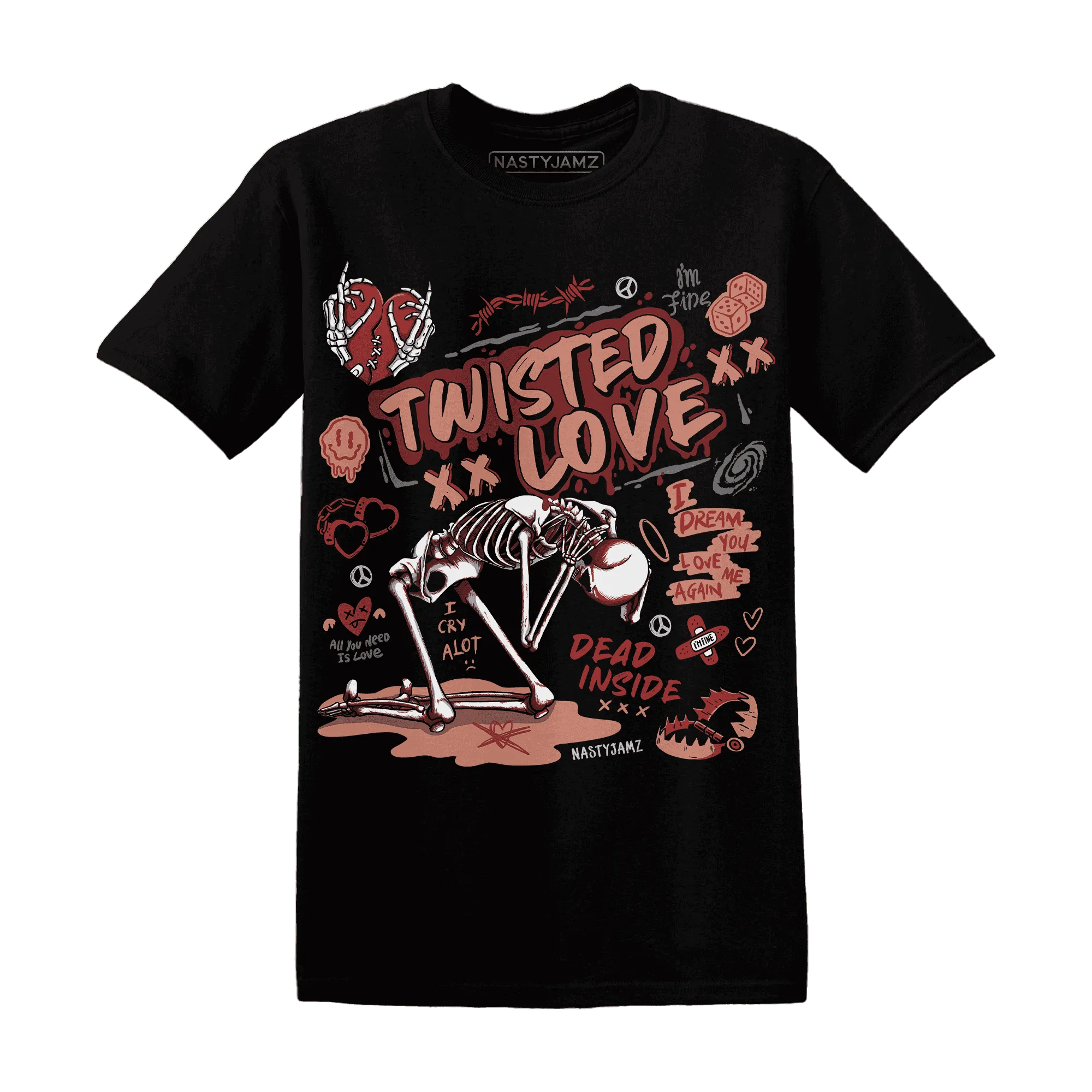 NastyJamz-Dune-Red-13s-T-Shirt-Match-Twisted-Love