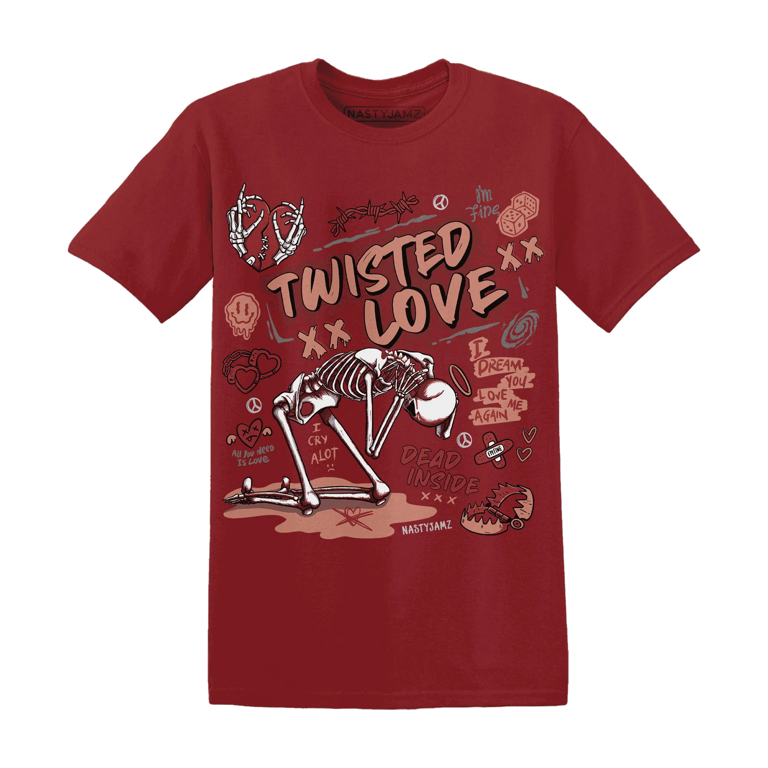 NastyJamz-Dune-Red-13s-T-Shirt-Match-Twisted-Love