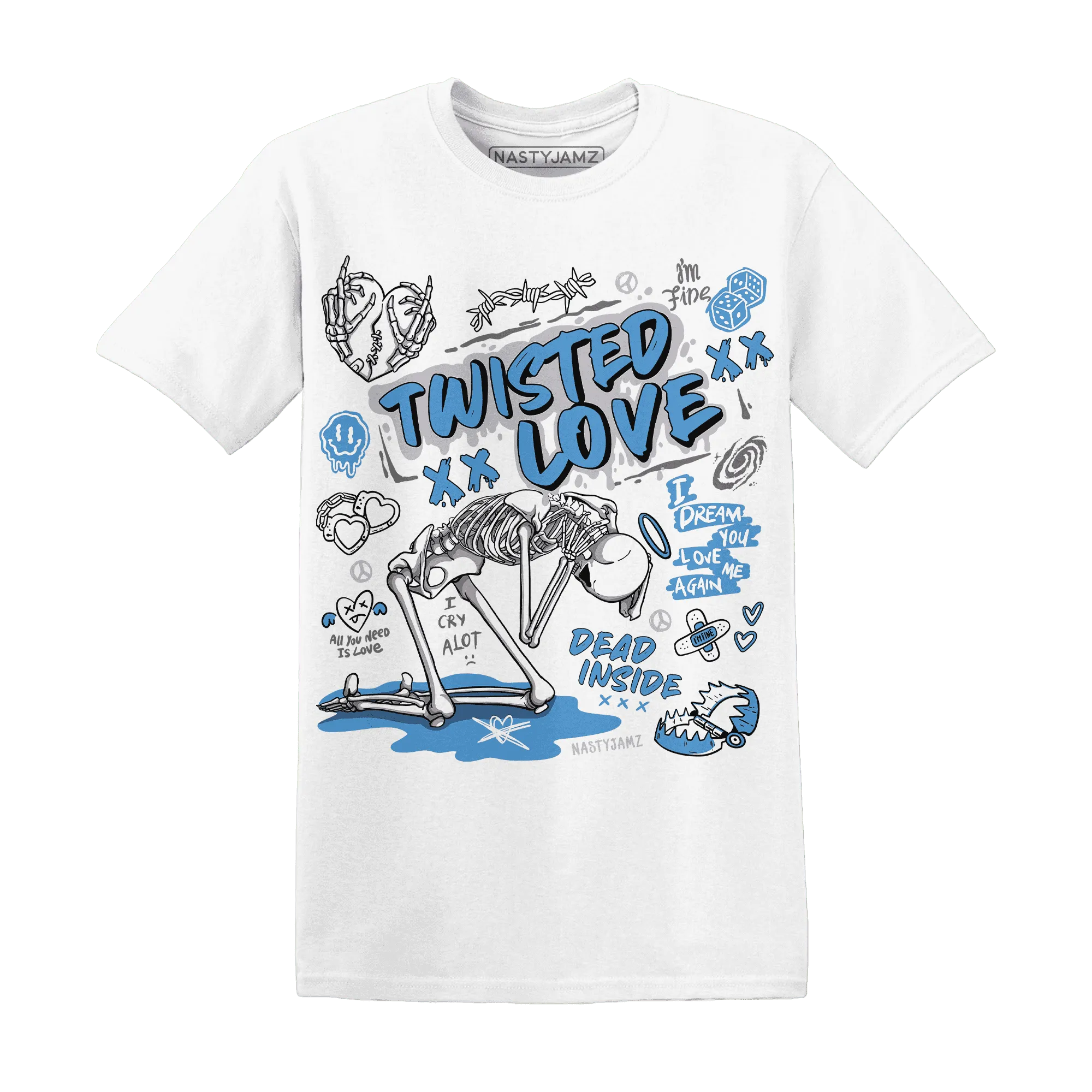 NastyJamz-Carolina-Blue-Univercitii-17s-T-Shirt-Match-Twisted-Love