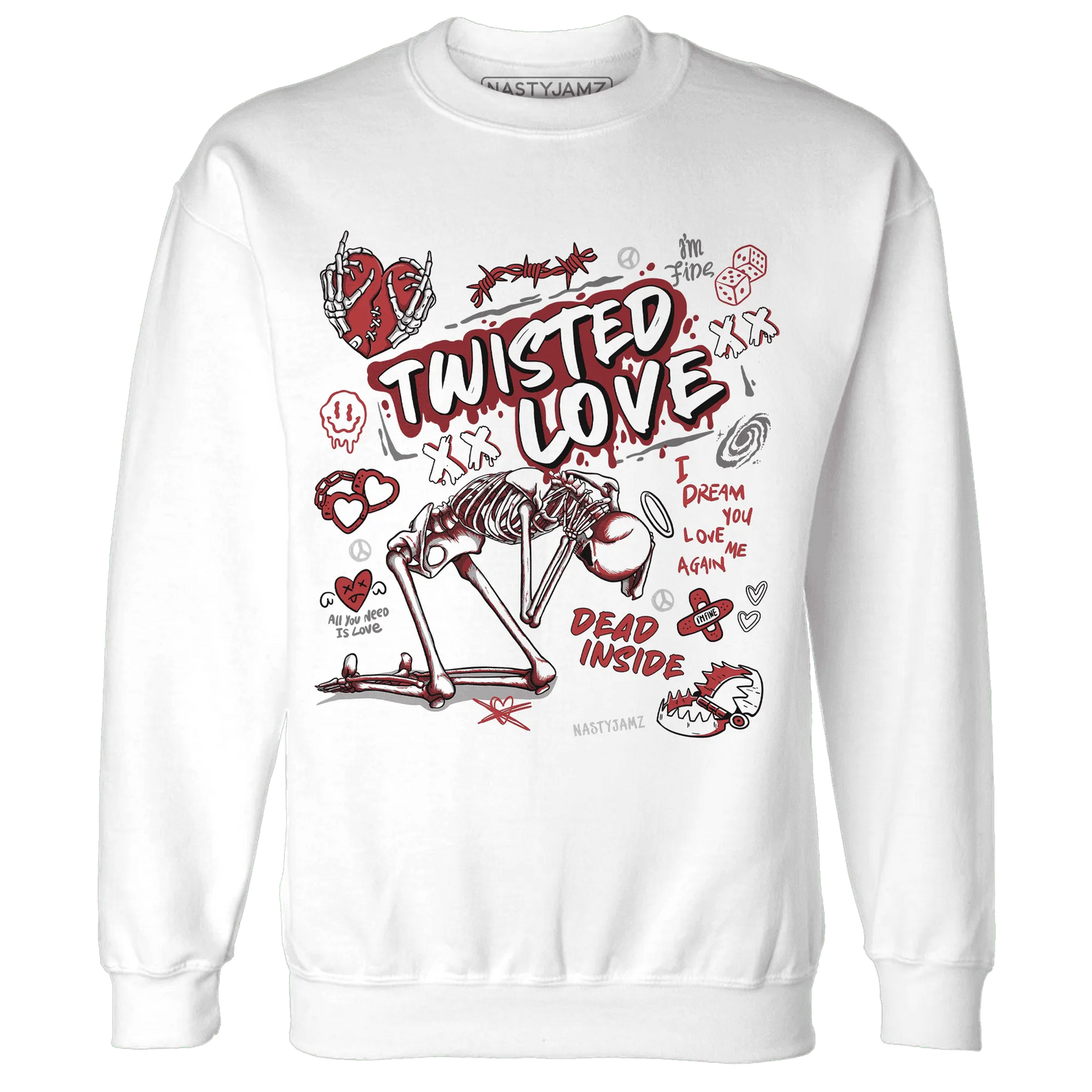 Black-Toe-Reimagined-Red-White-1s-Sweatshirt-Match-Twisted-Love