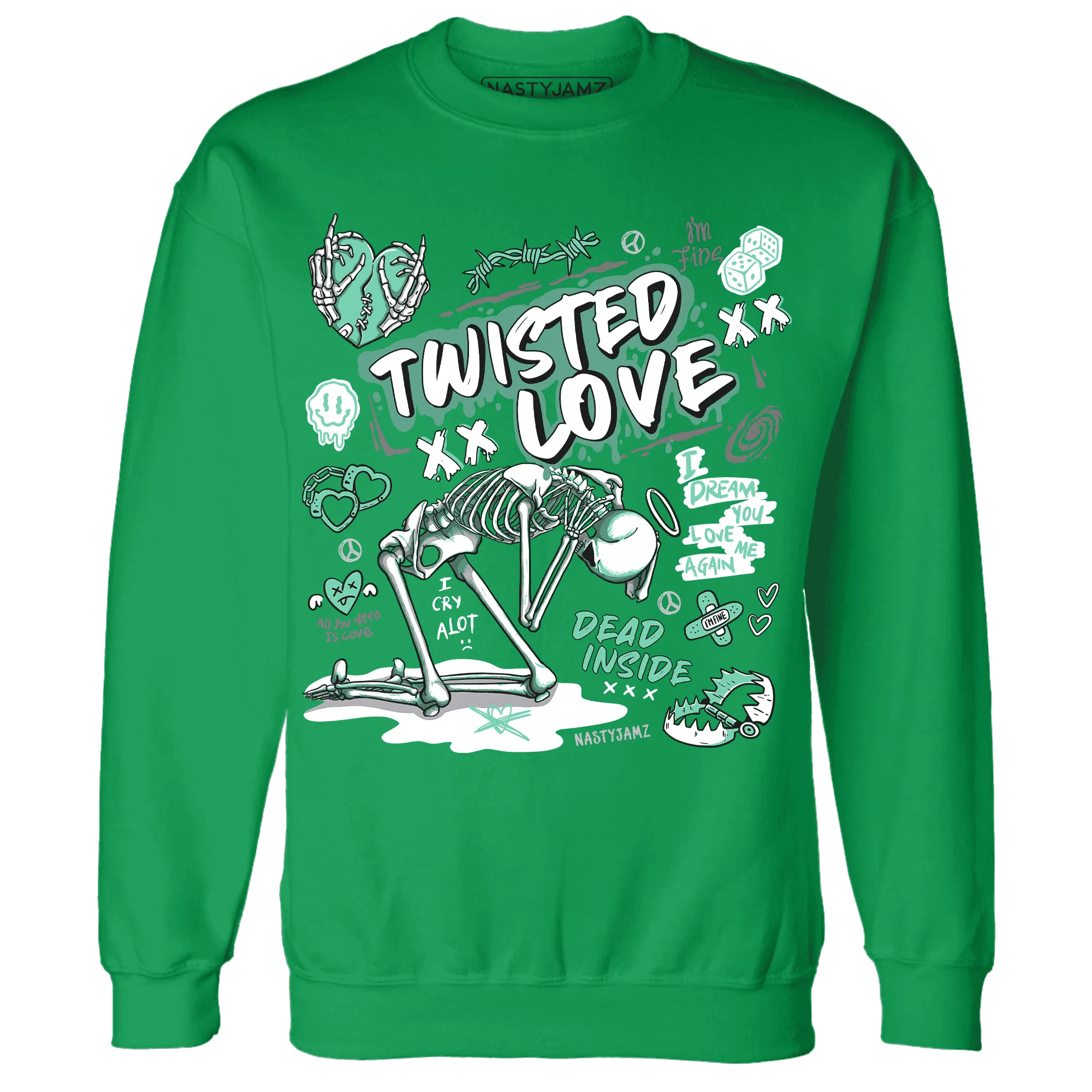 NastyJamz-High-OG-Green-Glow-1s-Sweatshirt-Match-Twisted-Love