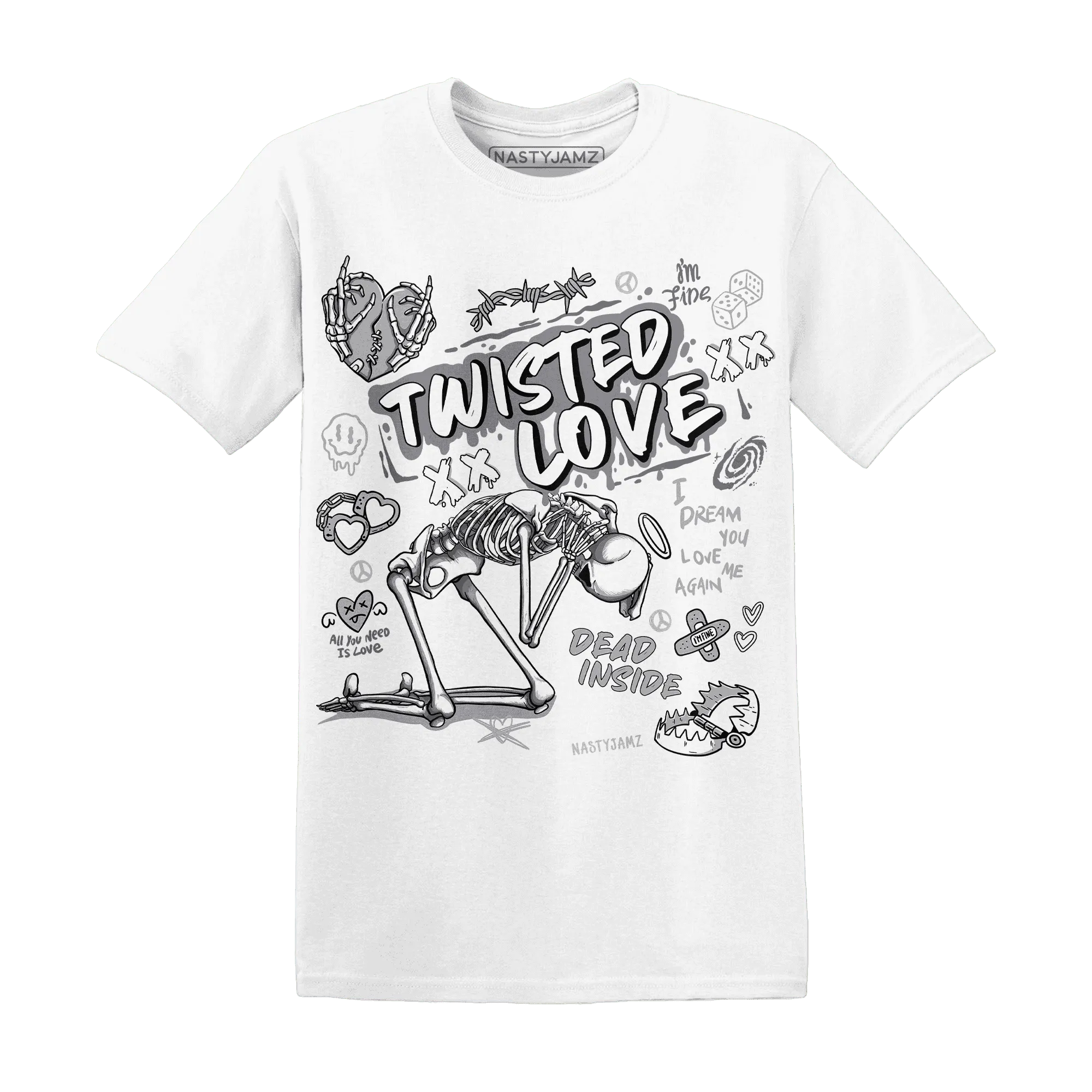 NastyJamz-Wolf-Grey-1s-T-Shirt-Match-Twisted-Love