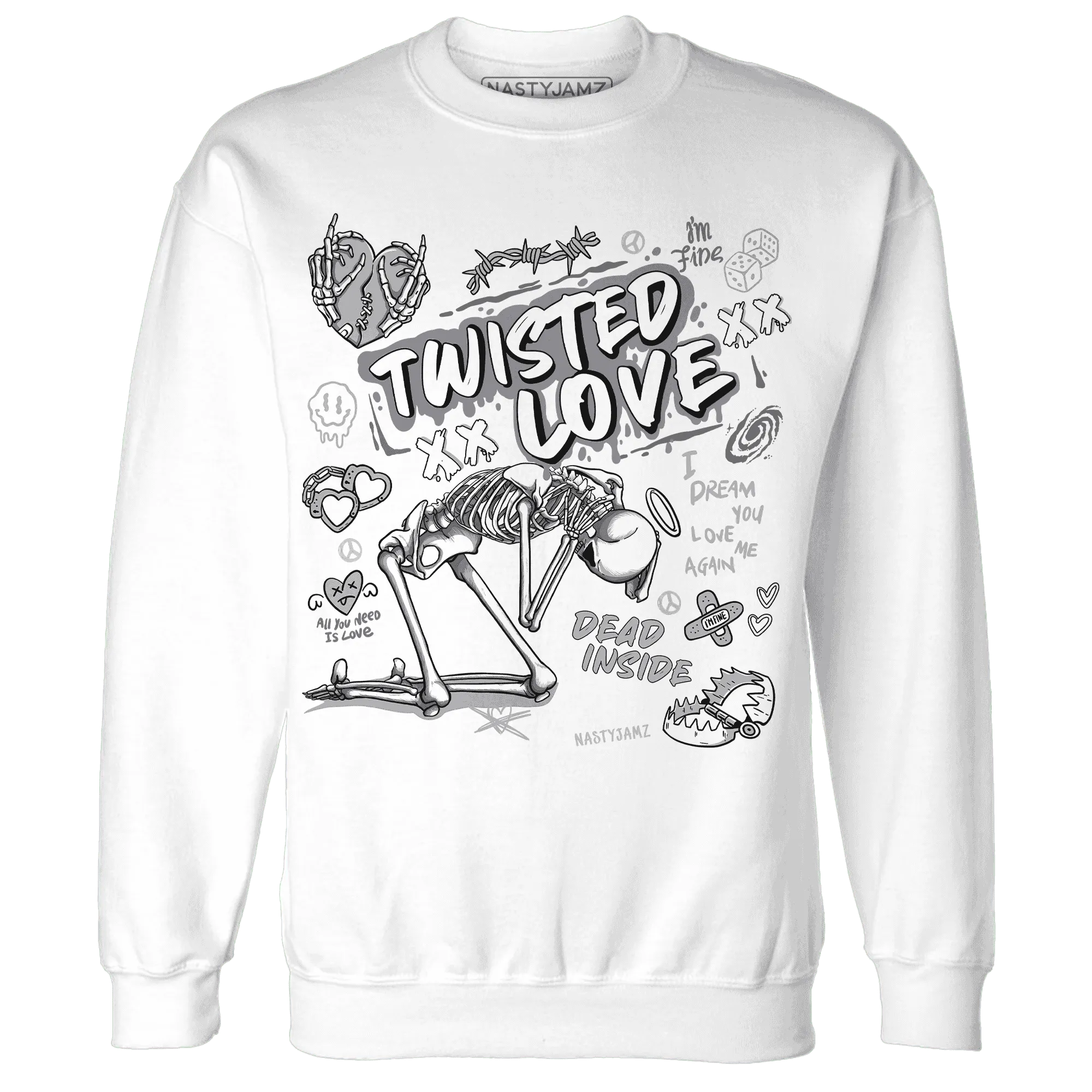 NastyJamz-Wolf-Grey-1s-Sweatshirt-Match-Twisted-Love