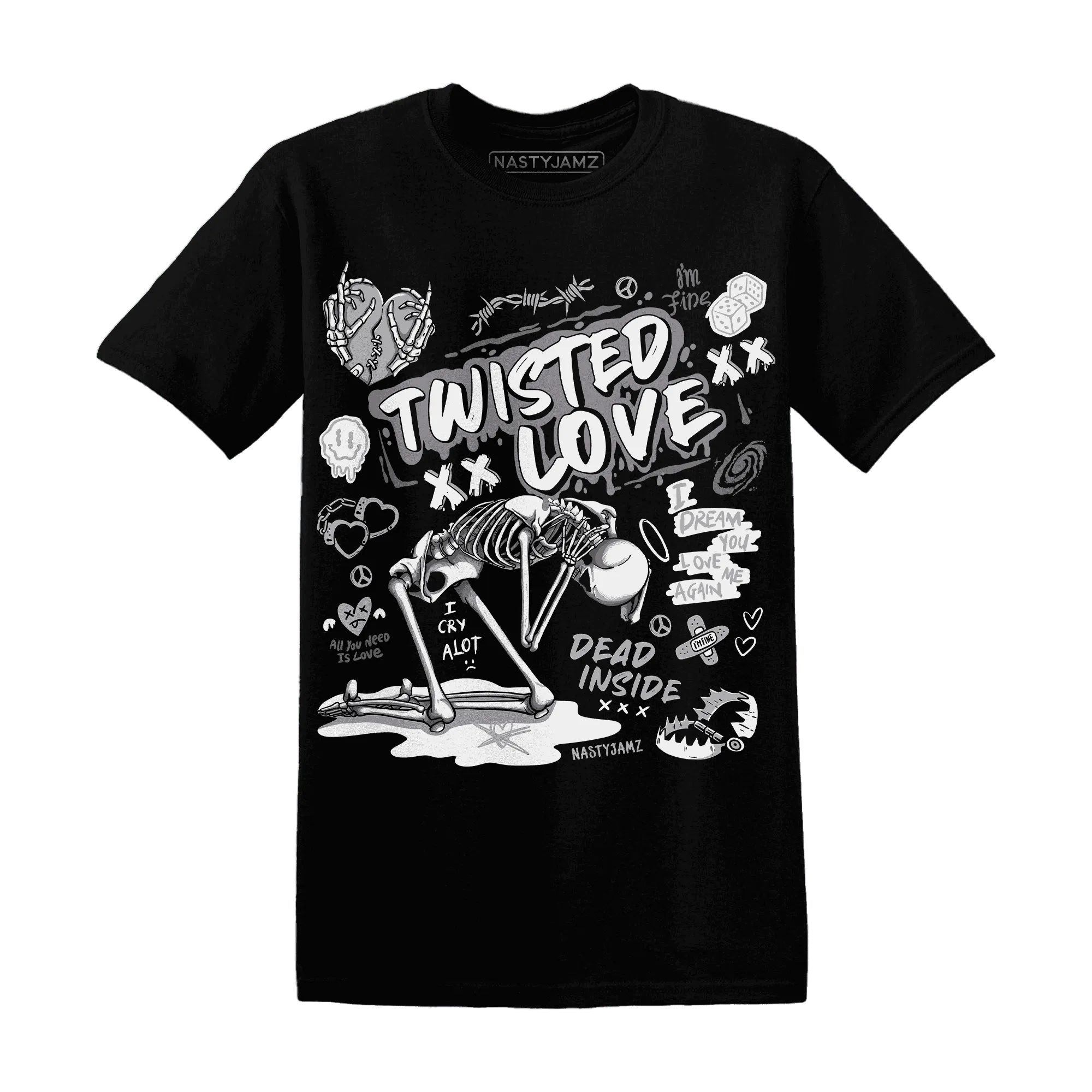 NastyJamz-Wolf-Grey-1s-T-Shirt-Match-Twisted-Love