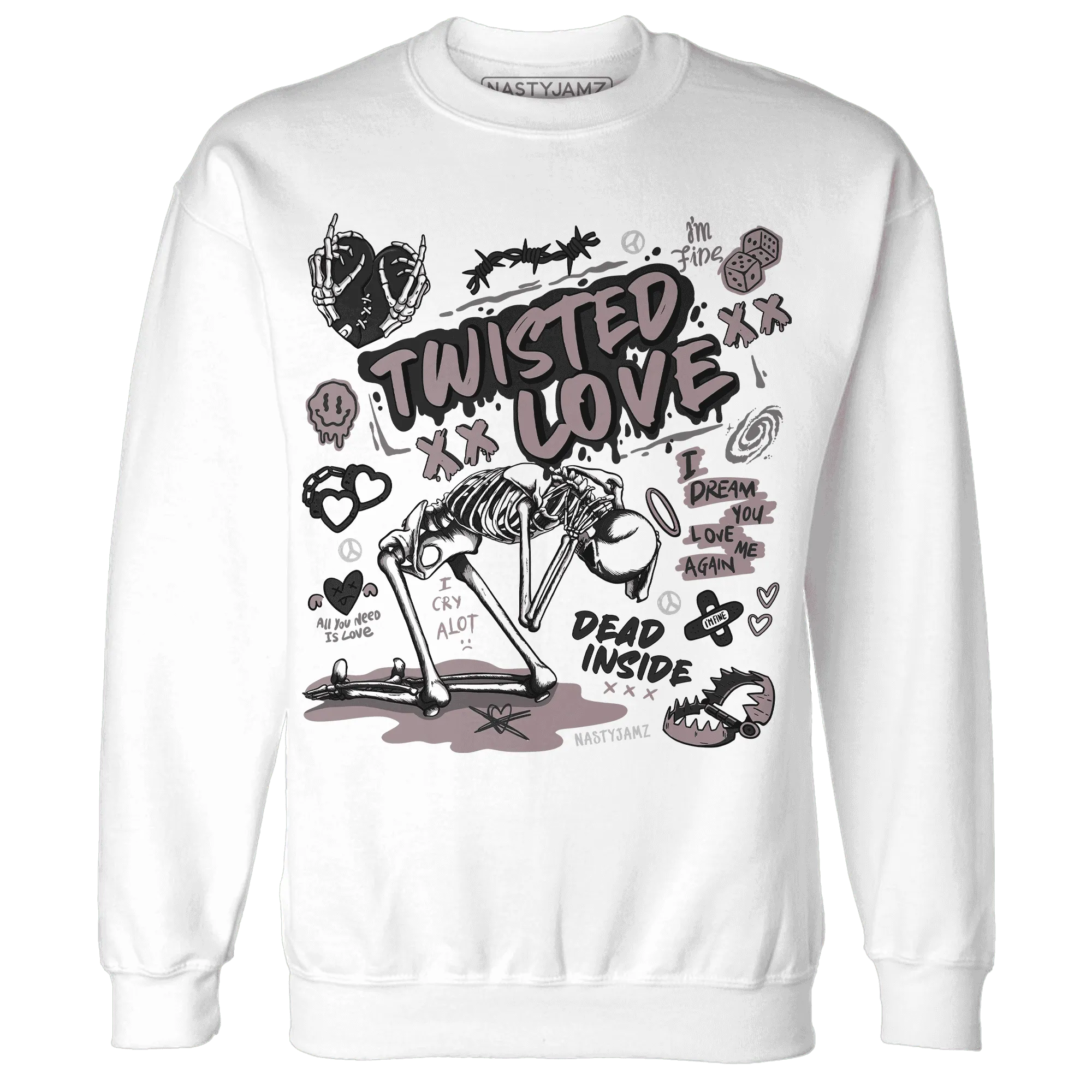 NastyJamz-Black-Violet-Ore-3s-Sweatshirt-Match-Twisted-Love