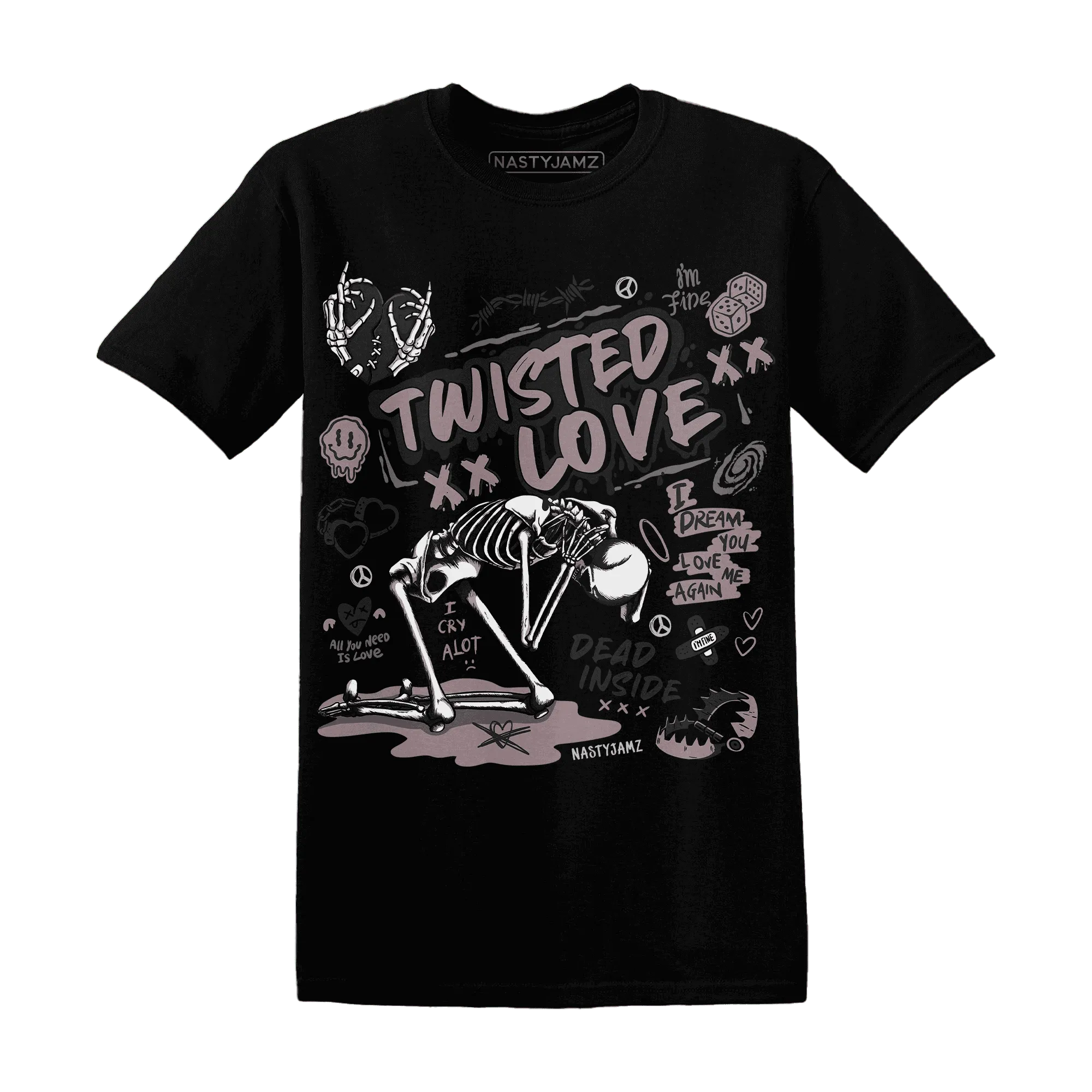 NastyJamz-Black-Violet-Ore-3s-T-Shirt-Match-Twisted-Love