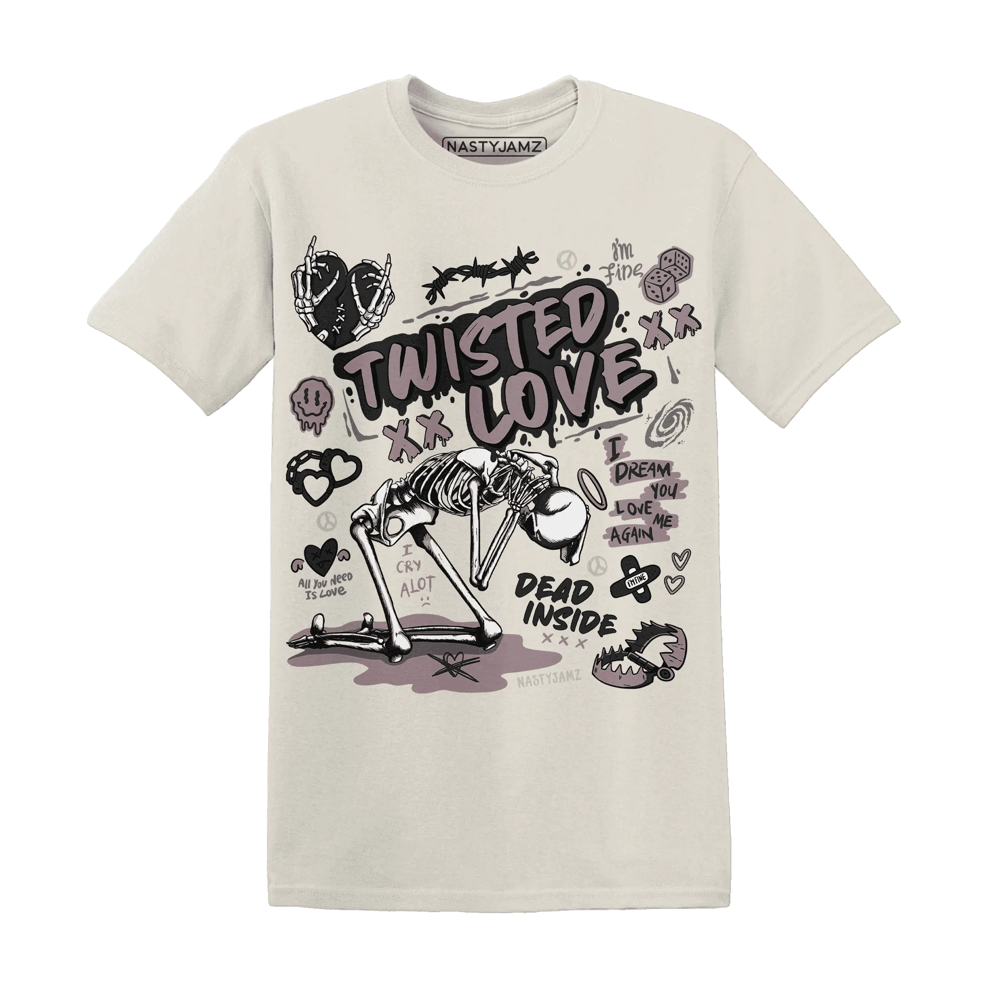 NastyJamz-Black-Violet-Ore-3s-T-Shirt-Match-Twisted-Love