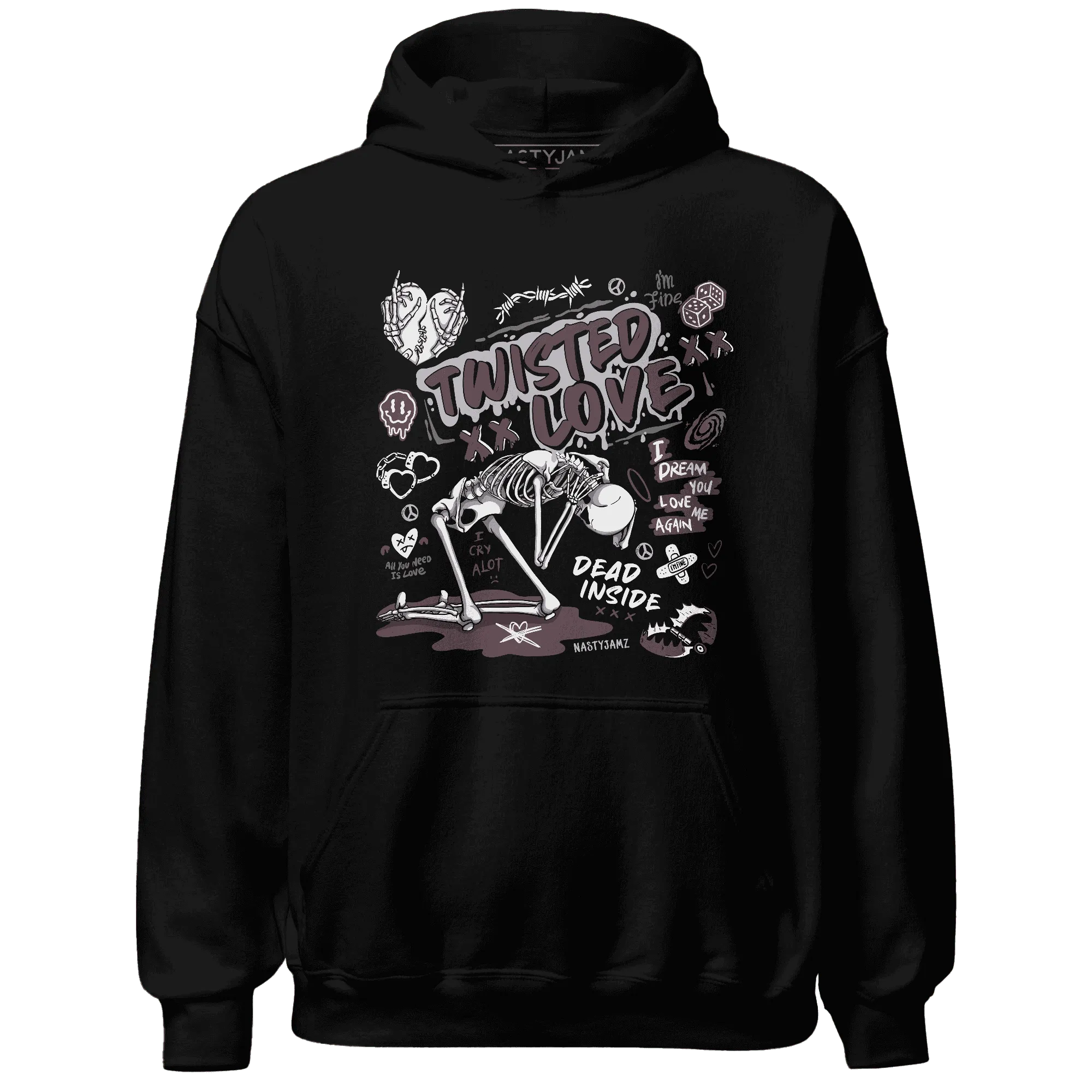 NastyJamz-Burgundy-Crush-3s-Hoodie-Match-Twisted-Love