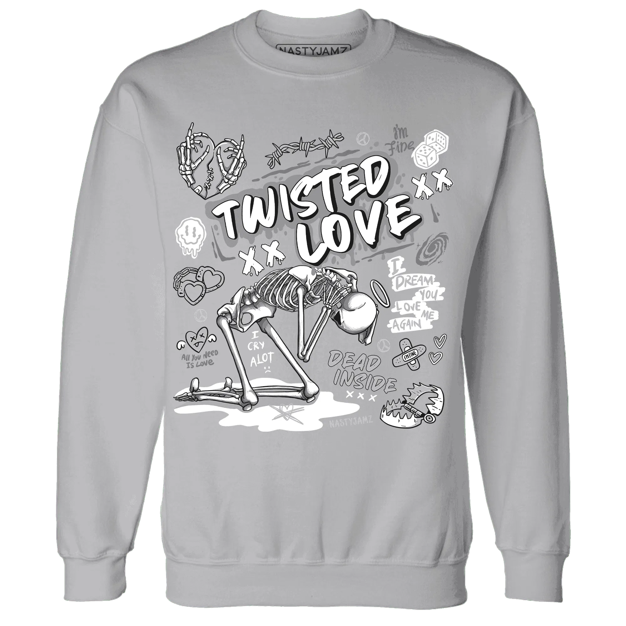 NastyJamz-Cement-Grey-3s-Sweatshirt-Match-Twisted-Love