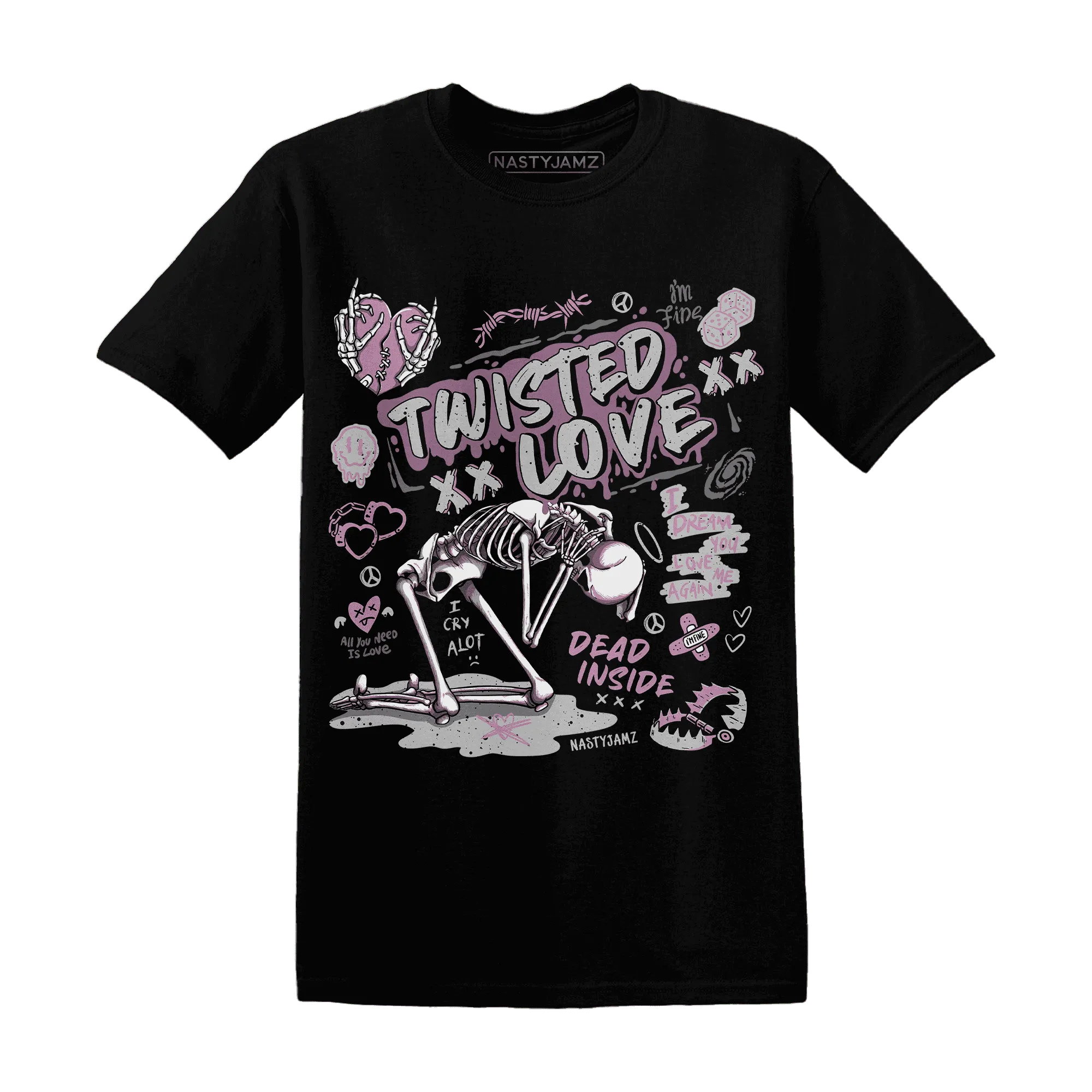 Orchid-Neutral-Grey-Black-White-4s-T-Shirt-Match-Twisted-Love