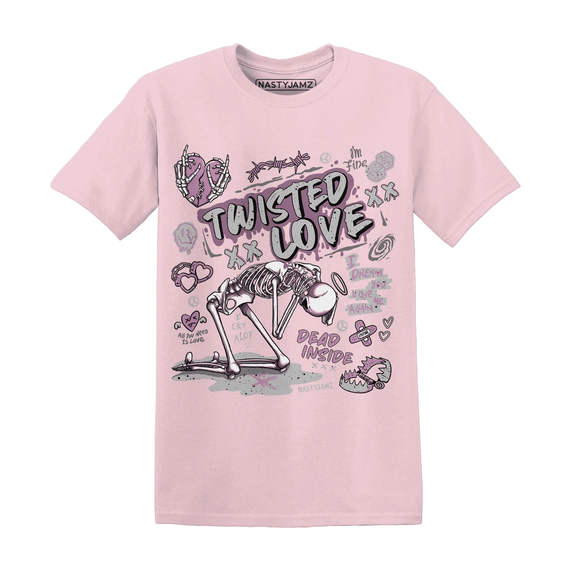 Orchid-Neutral-Grey-Black-White-4s-T-Shirt-Match-Twisted-Love