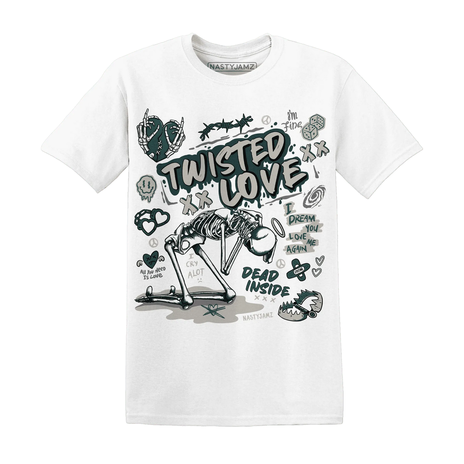 NastyJamz-Oxidized-Green-4s-T-Shirt-Match-Twisted-Love