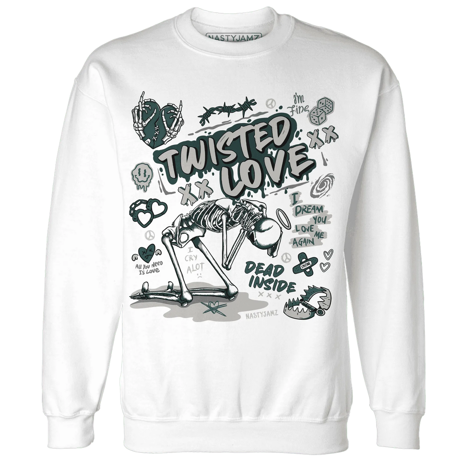 NastyJamz-Oxidized-Green-4s-Sweatshirt-Match-Twisted-Love