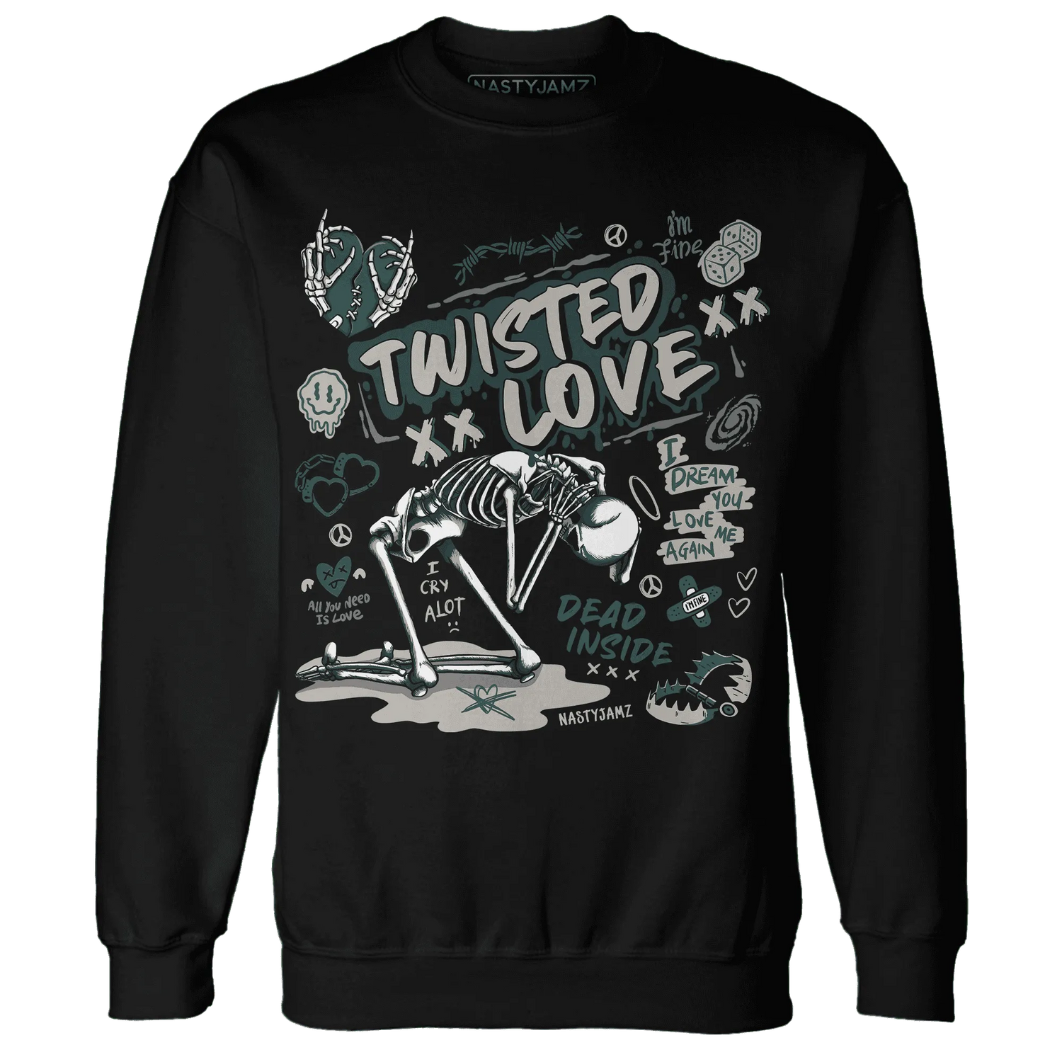 NastyJamz-Oxidized-Green-4s-Sweatshirt-Match-Twisted-Love