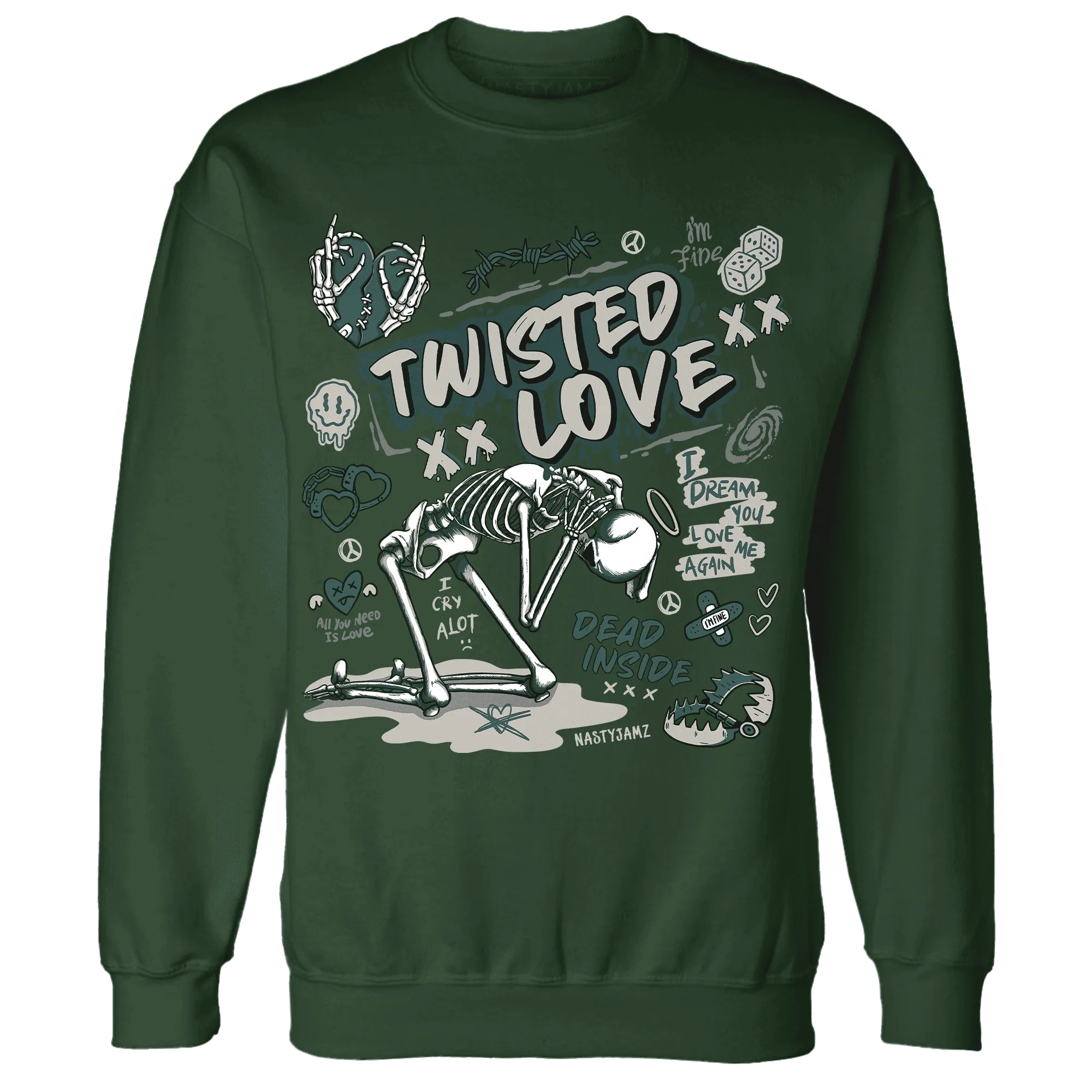 NastyJamz-Oxidized-Green-4s-Sweatshirt-Match-Twisted-Love