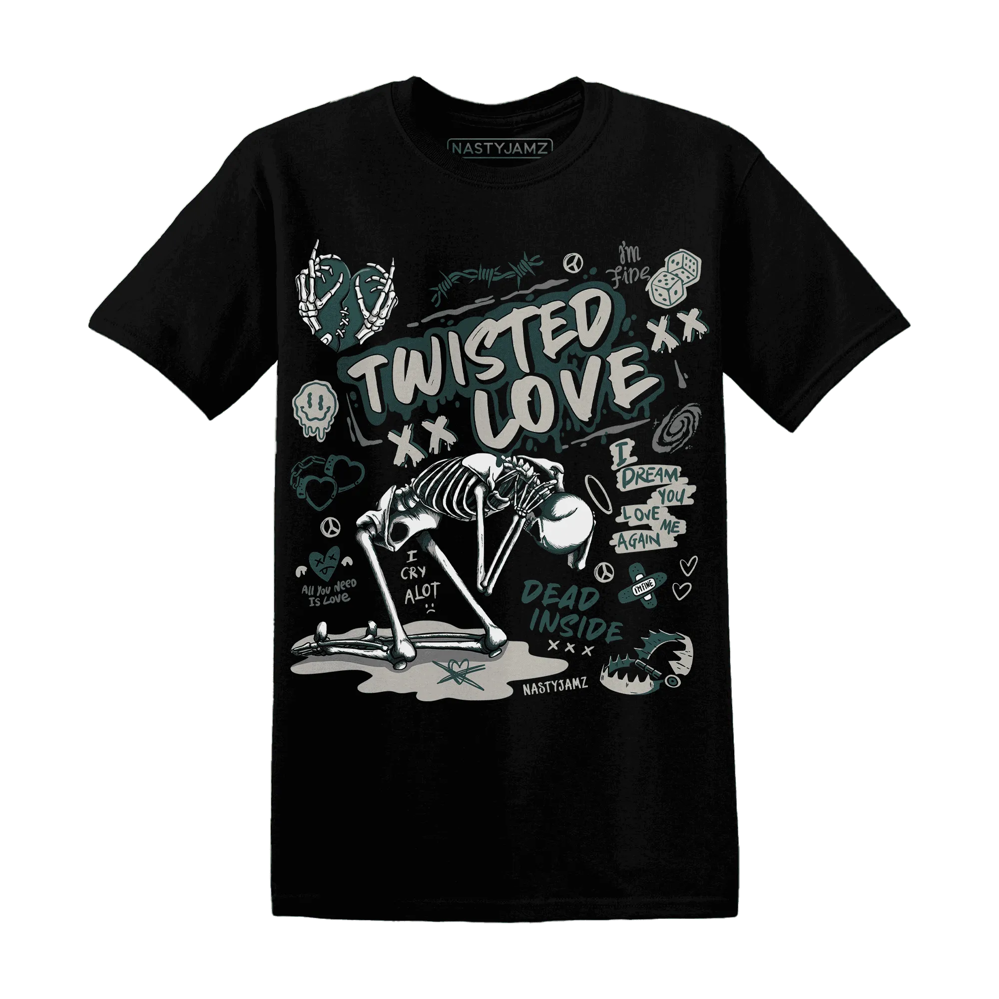 NastyJamz-Oxidized-Green-4s-T-Shirt-Match-Twisted-Love