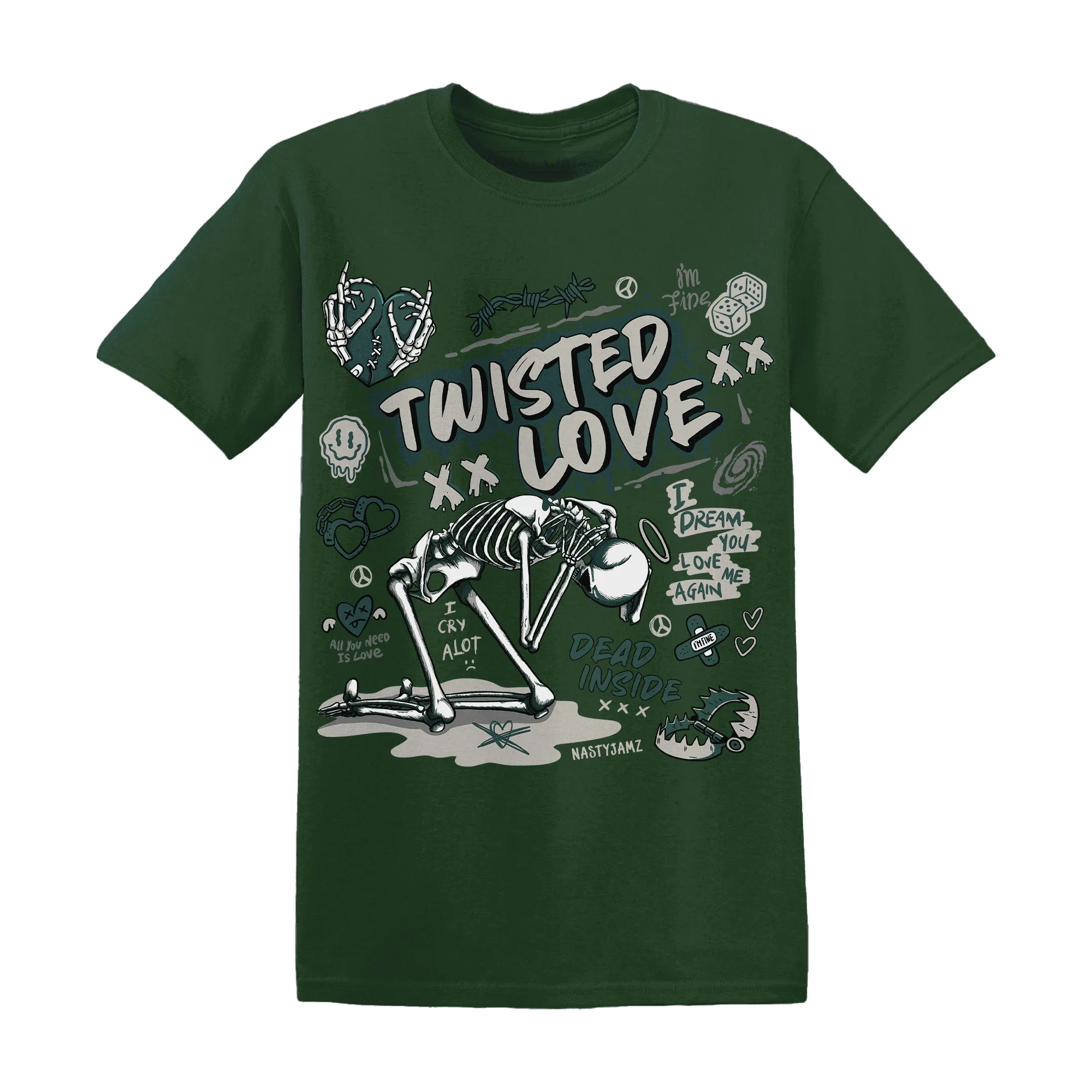 NastyJamz-Oxidized-Green-4s-T-Shirt-Match-Twisted-Love