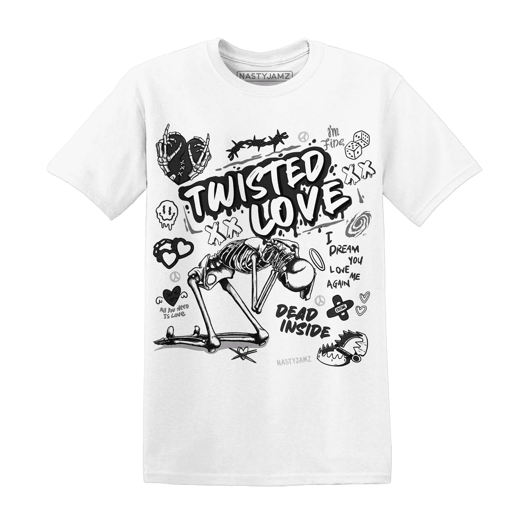 NastyJamz-White-Thunder-4s-T-Shirt-Match-Twisted-Love