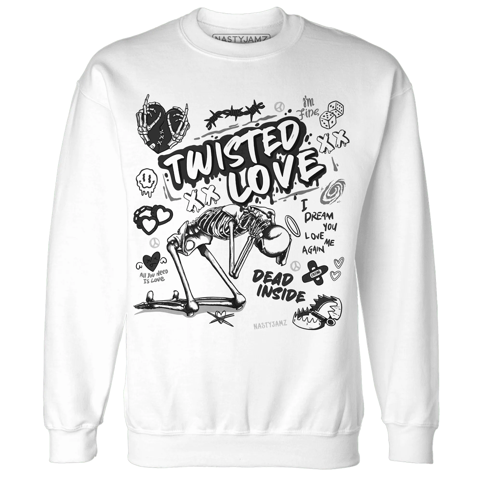NastyJamz-White-Thunder-4s-Sweatshirt-Match-Twisted-Love