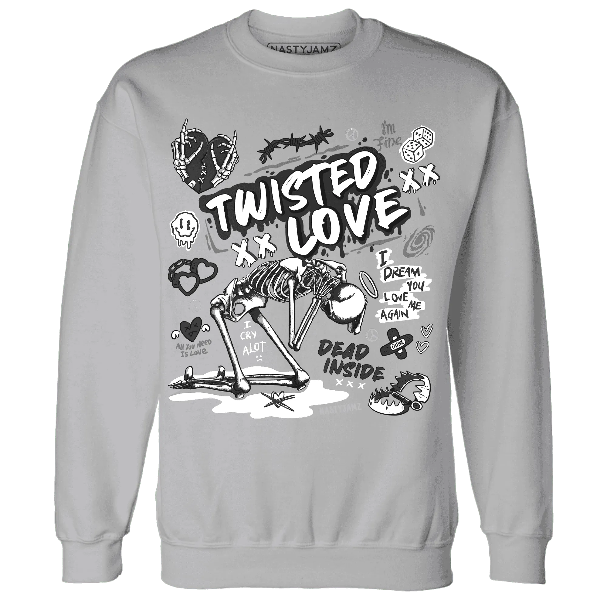NastyJamz-White-Thunder-4s-Sweatshirt-Match-Twisted-Love