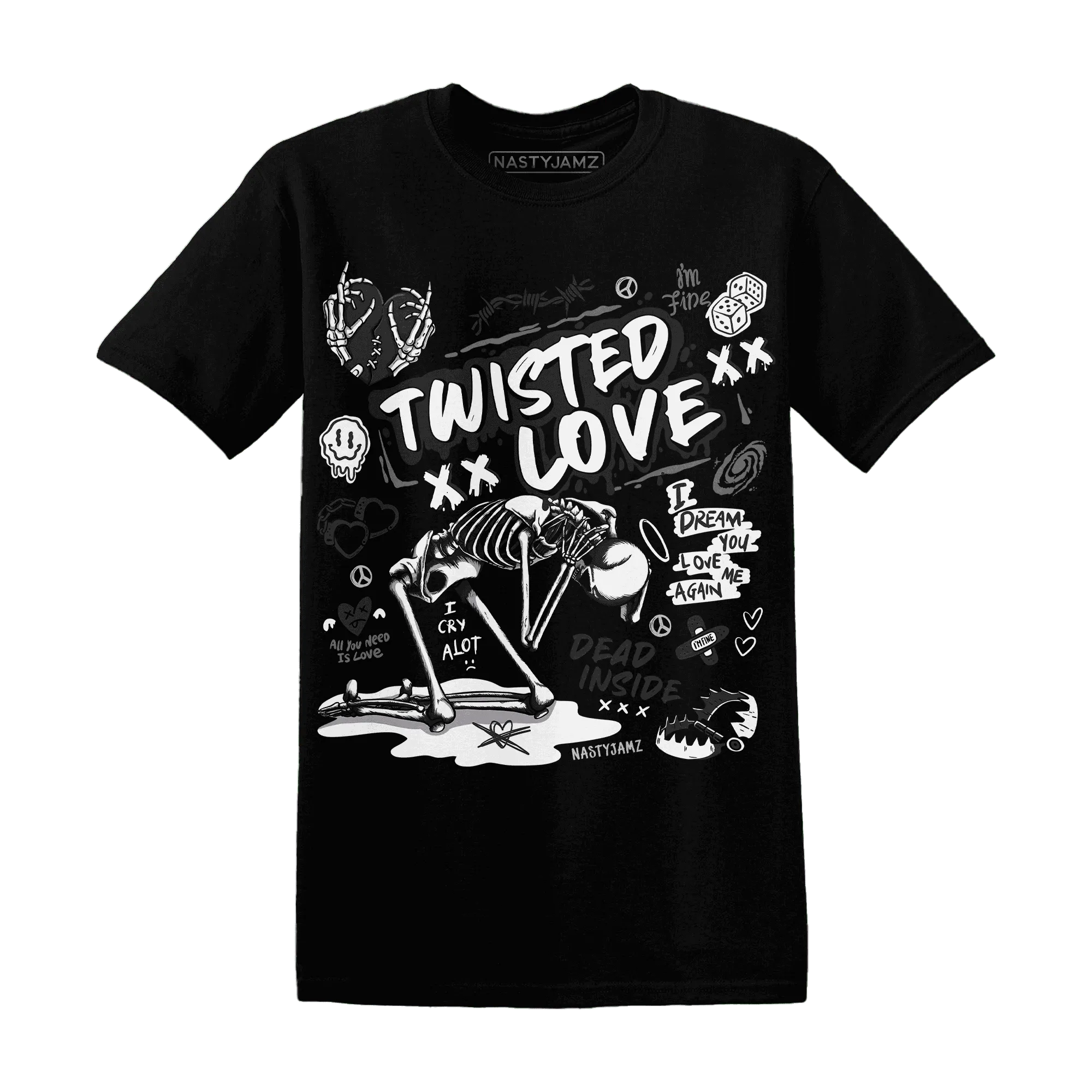 NastyJamz-White-Thunder-4s-T-Shirt-Match-Twisted-Love