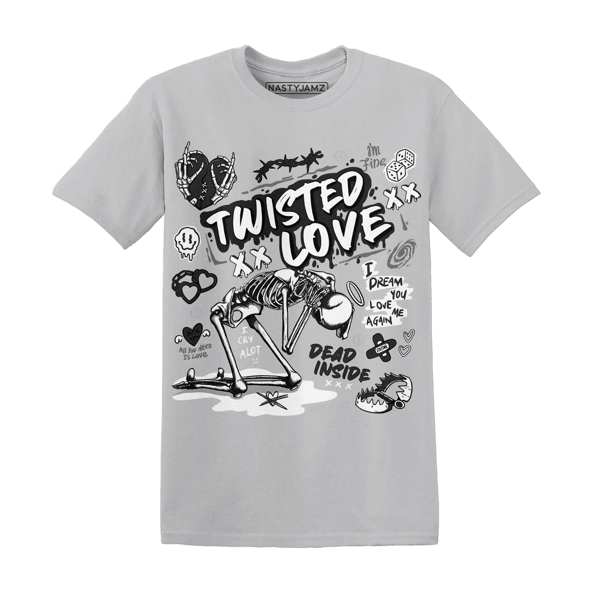 NastyJamz-White-Thunder-4s-T-Shirt-Match-Twisted-Love