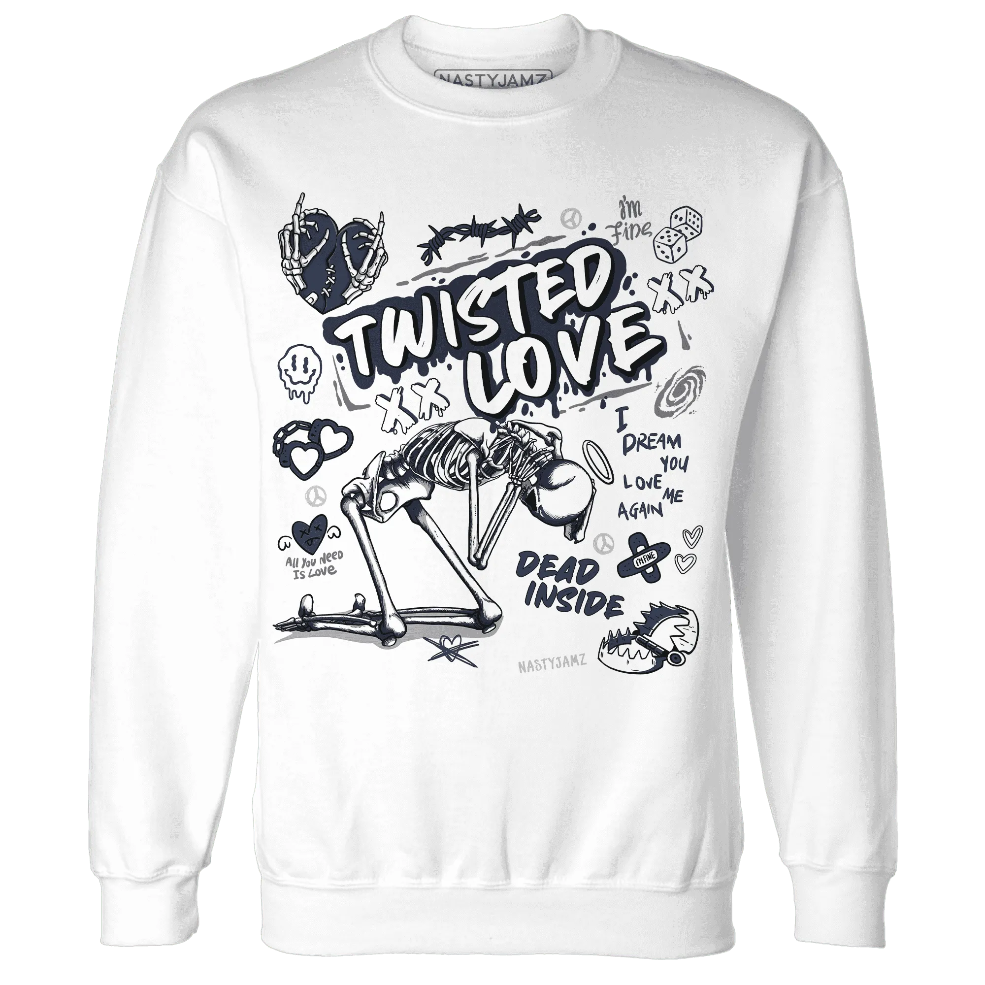 NastyJamz-White-Navy-6s-Sweatshirt-Match-Twisted-Love