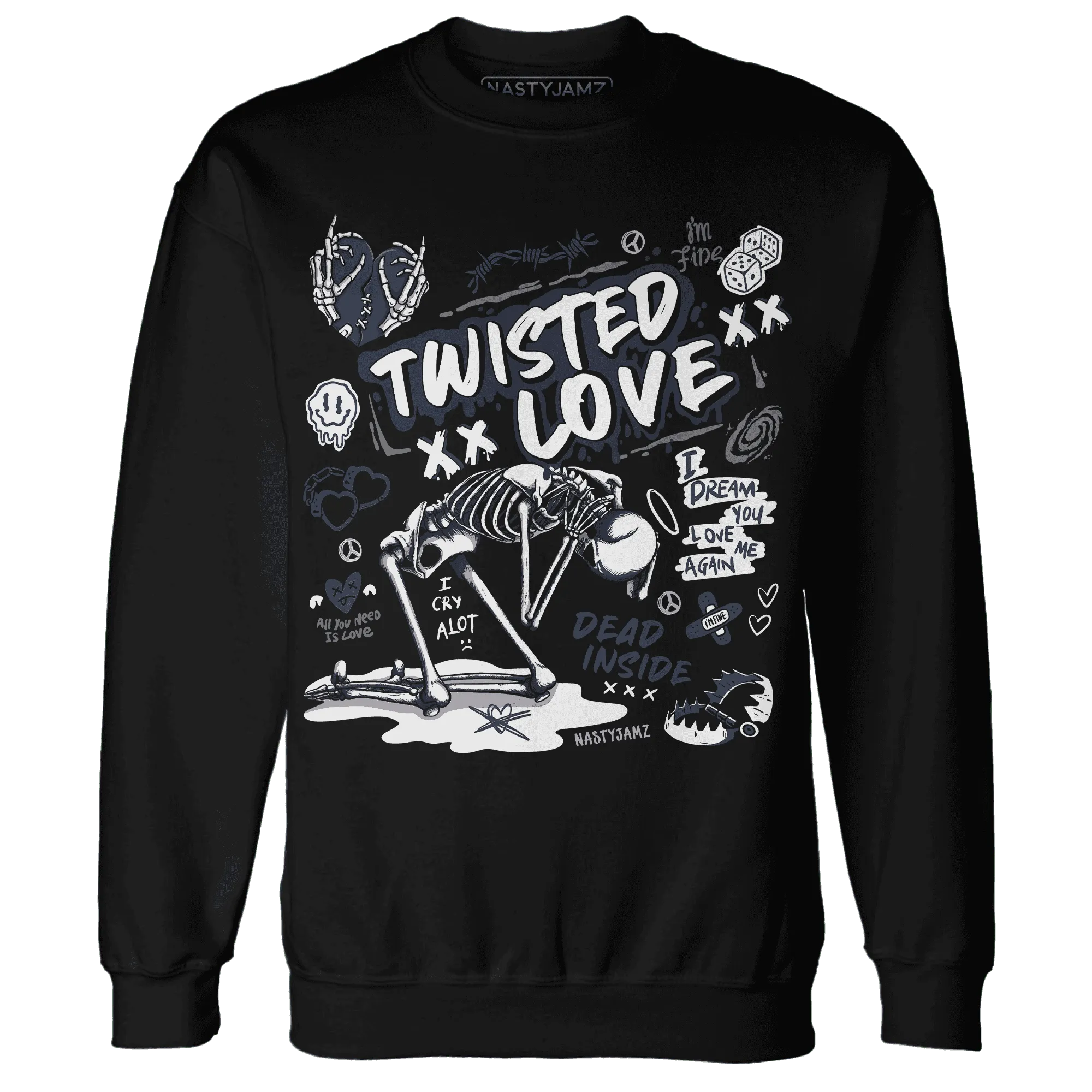 NastyJamz-White-Navy-6s-Sweatshirt-Match-Twisted-Love