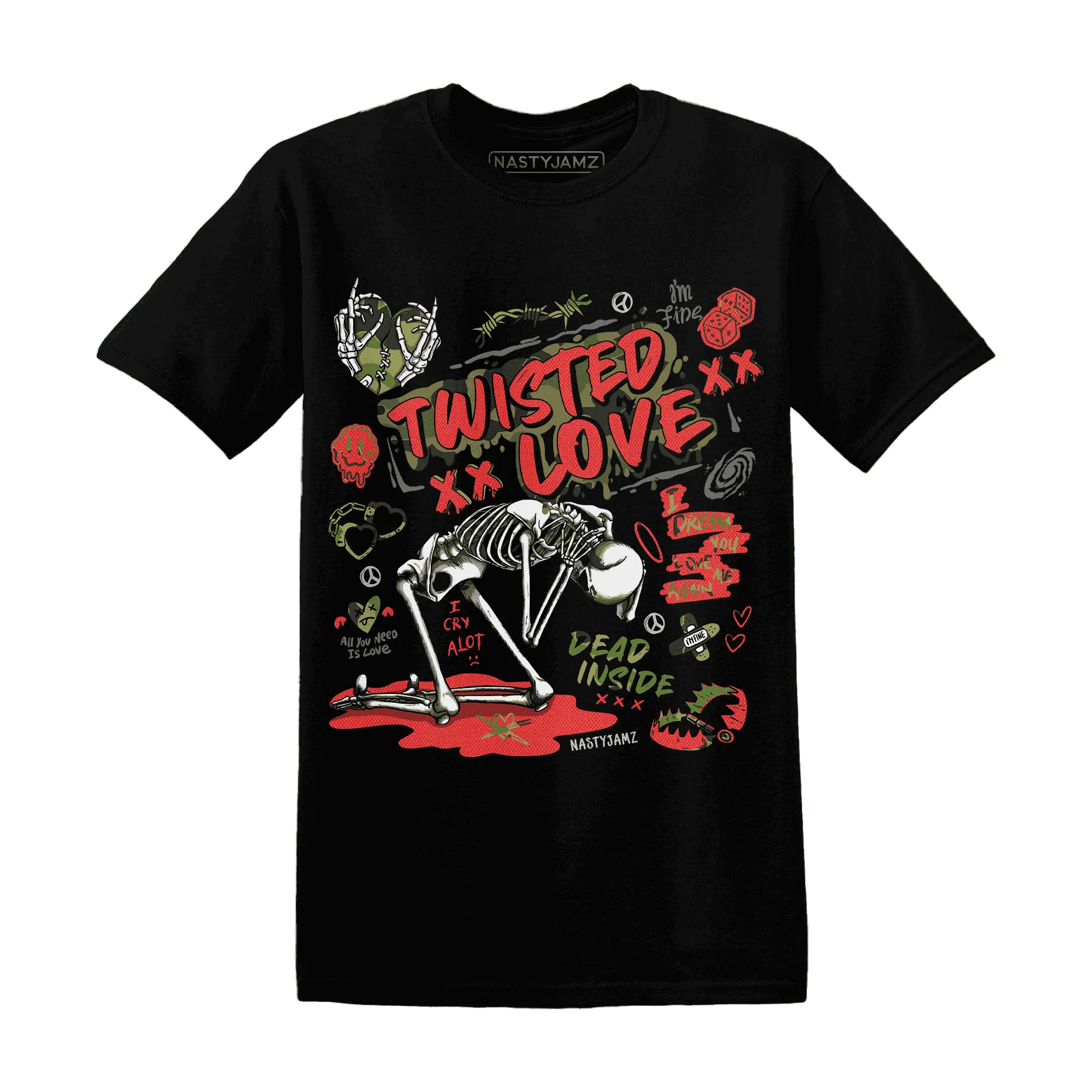 AM-90-Dark-Sage-Solar-Red-T-Shirt-Match-Twisted-Love