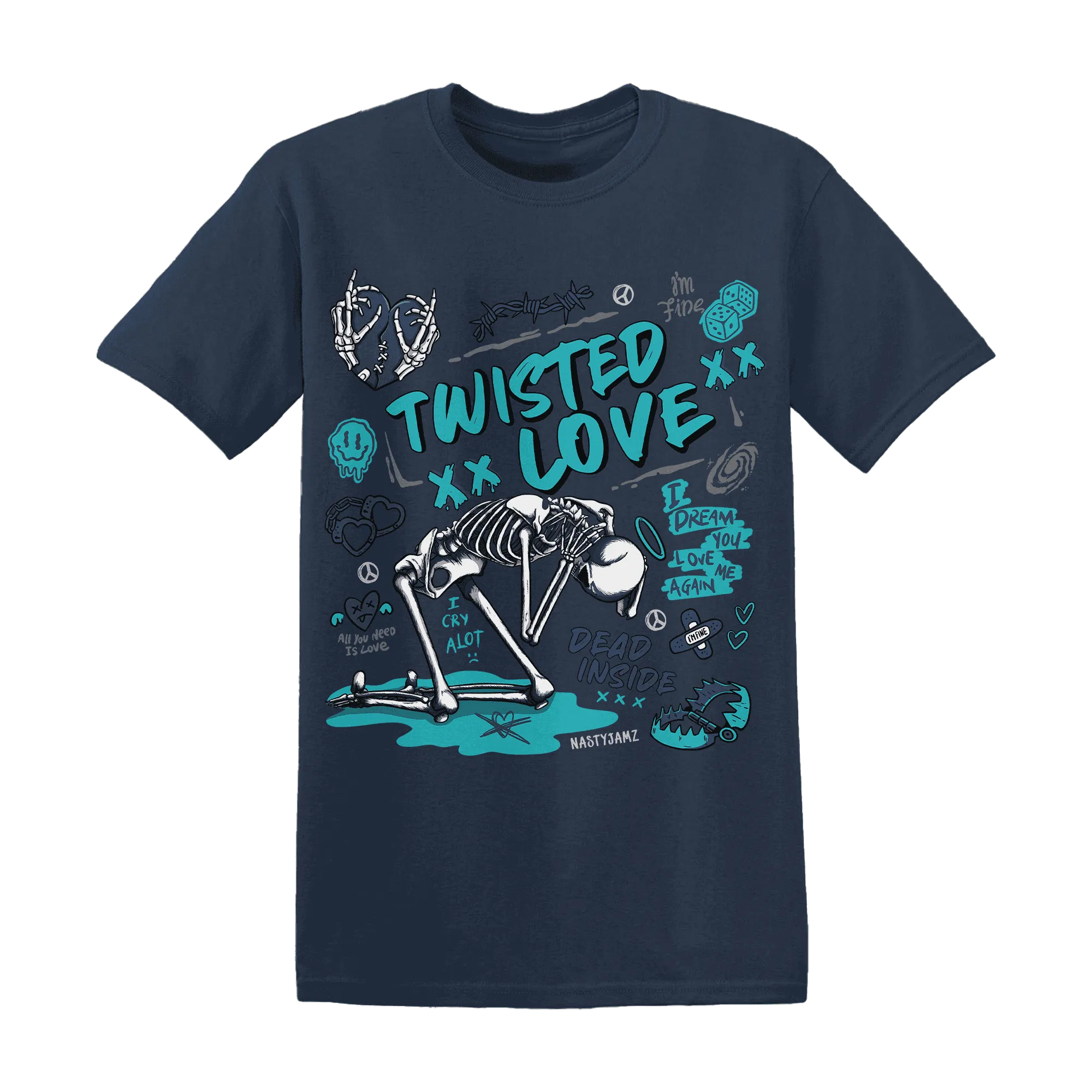 AM-Plus-Drift-Midnight-Navy-T-Shirt-Match-Twisted-Love