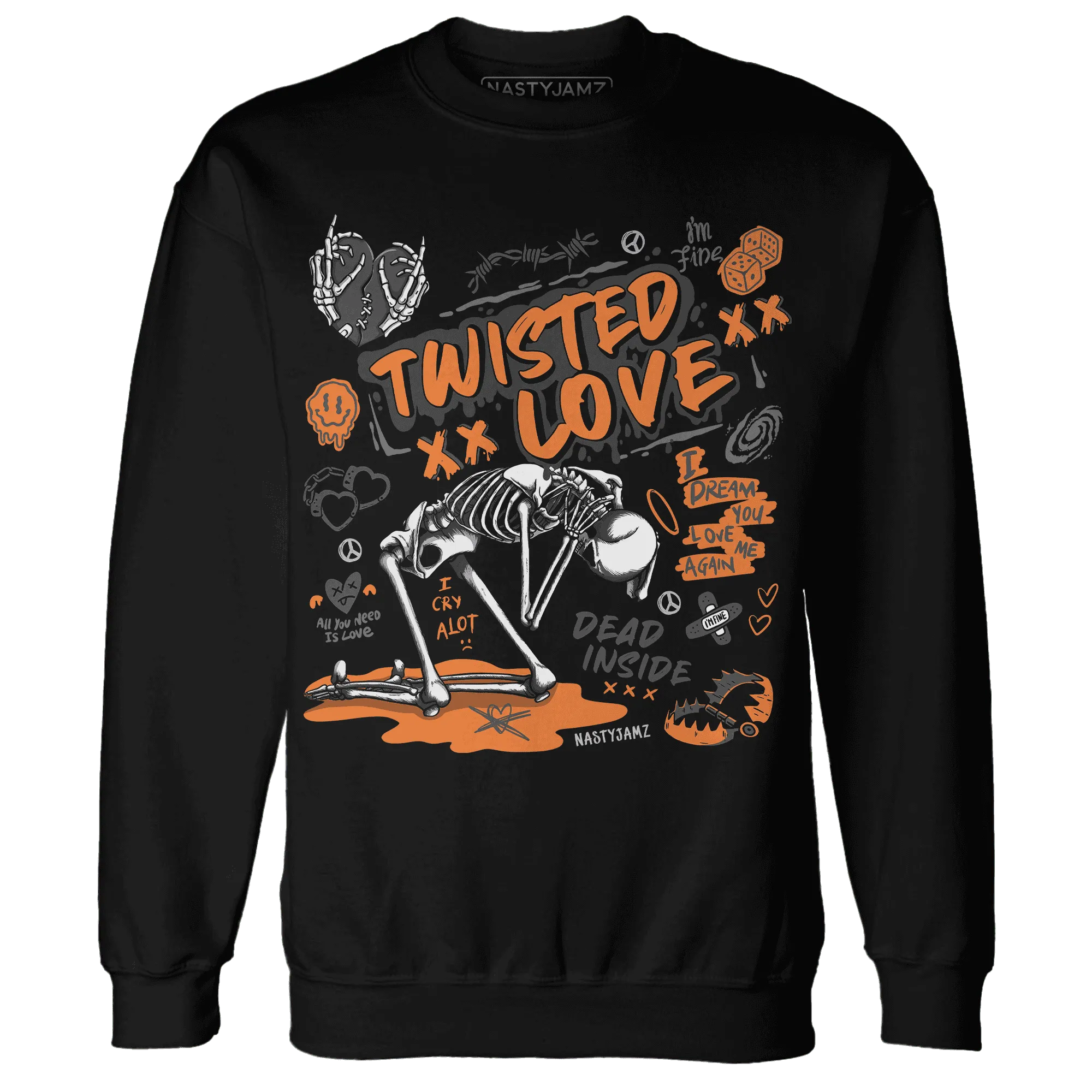 NastyJamz-Fear-Pack-3s-Sweatshirt-Match-Twisted-Love