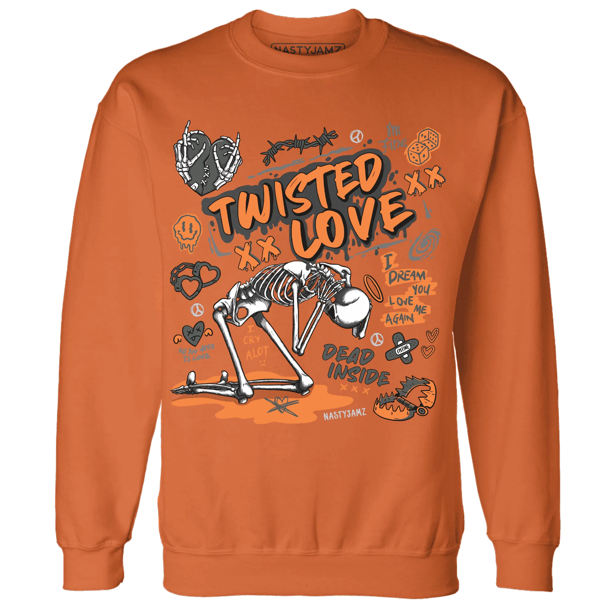 NastyJamz-Fear-Pack-3s-Sweatshirt-Match-Twisted-Love