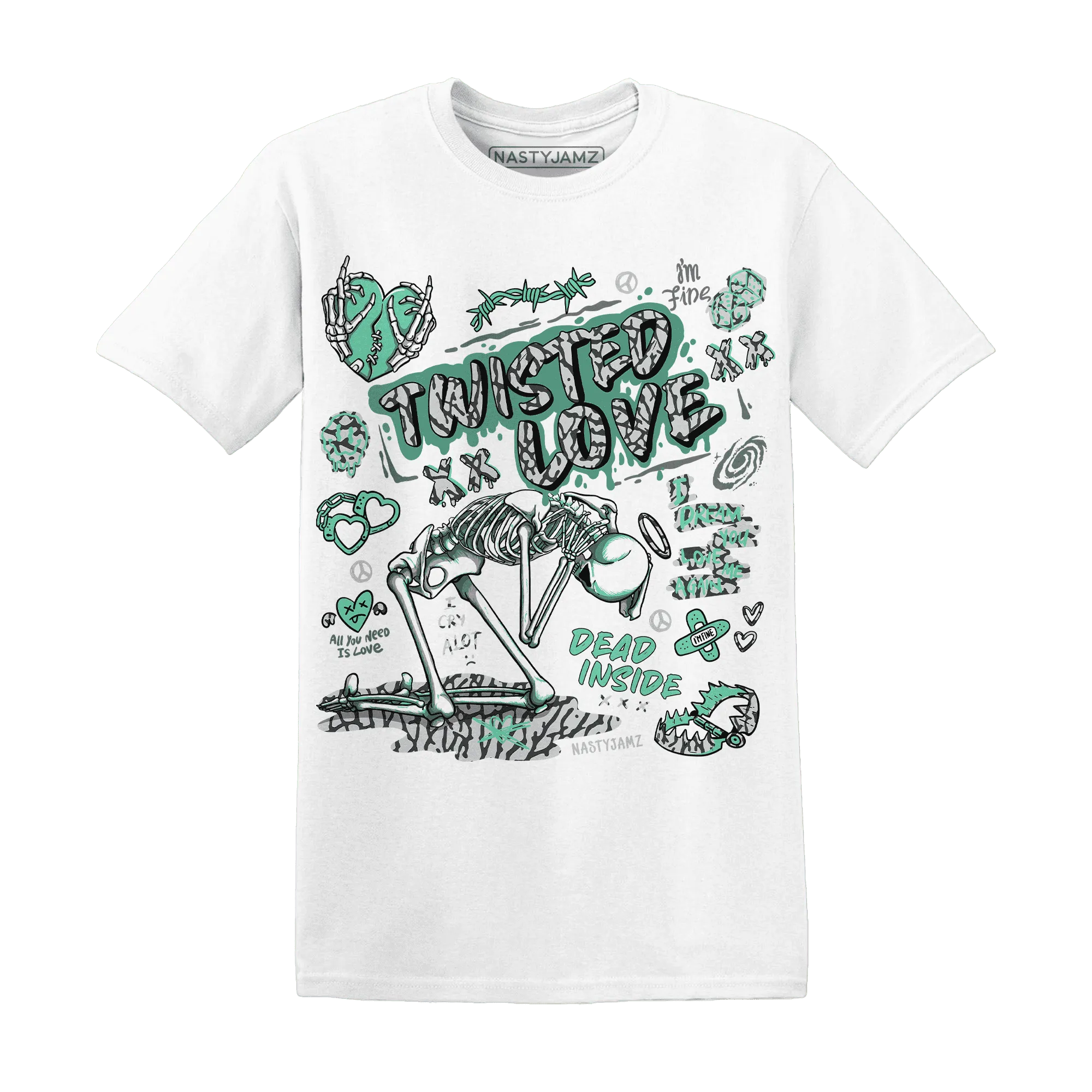 NastyJamz-Green-Glow-3s-T-Shirt-Match-Twisted-Love