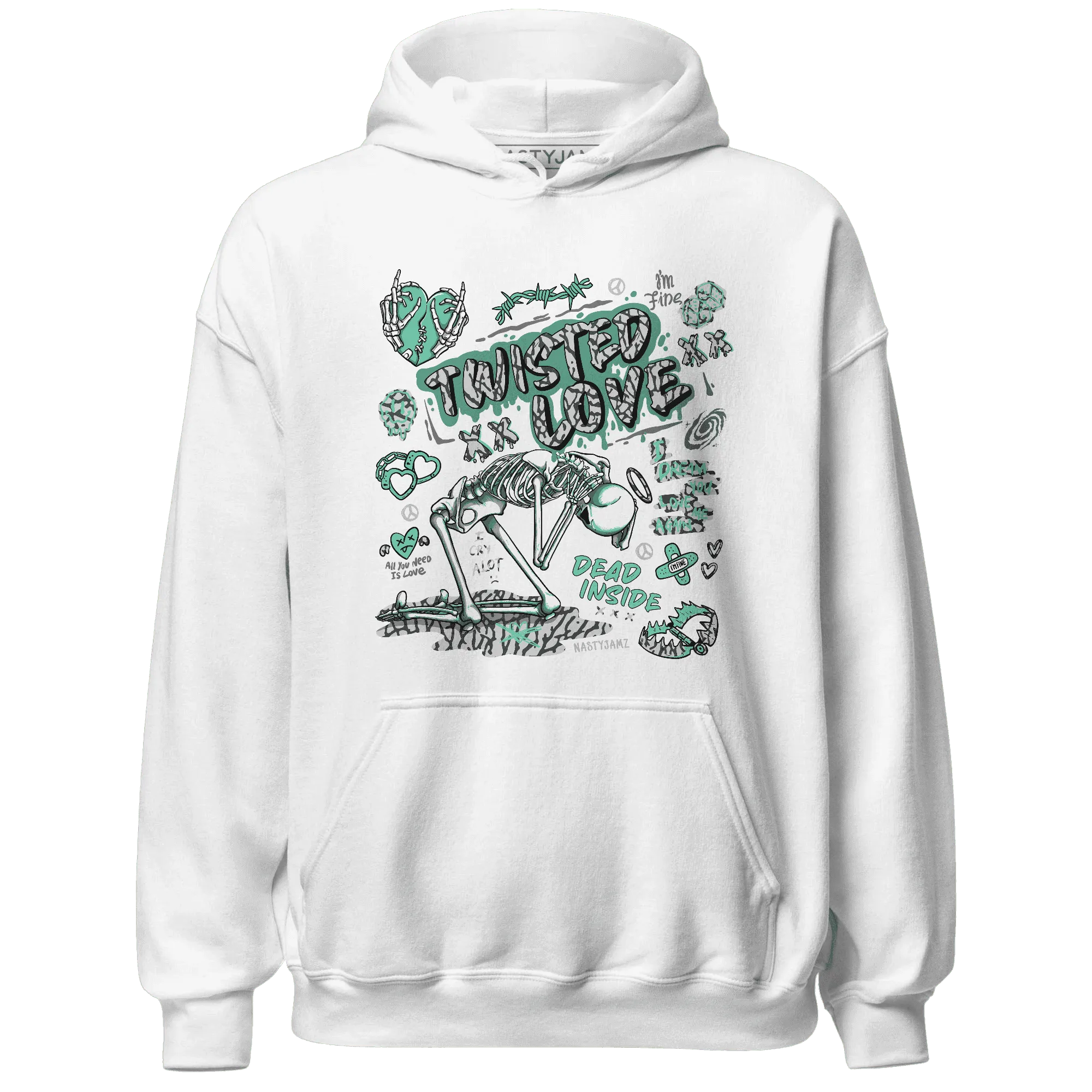NastyJamz-Green-Glow-3s-Hoodie-Match-Twisted-Love