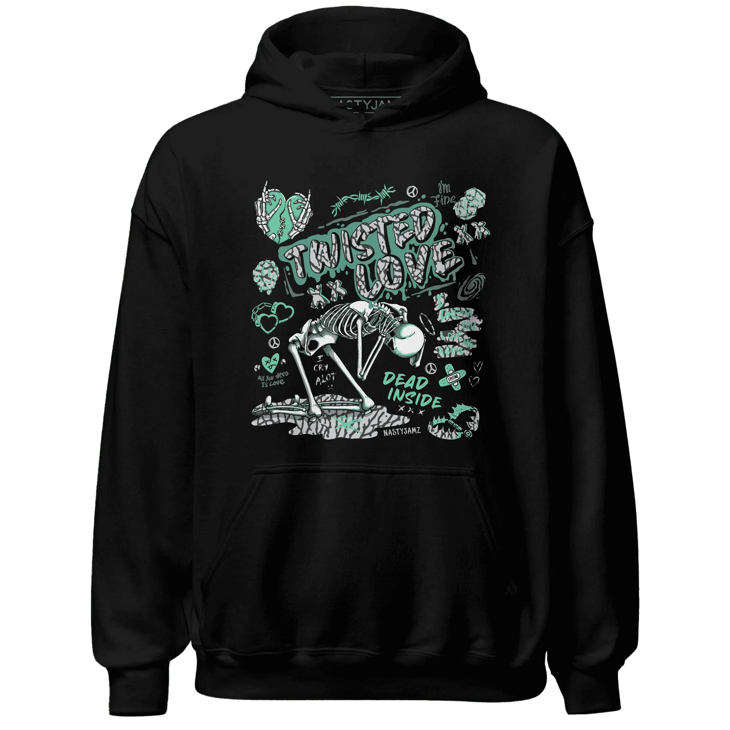 NastyJamz-Green-Glow-3s-Hoodie-Match-Twisted-Love