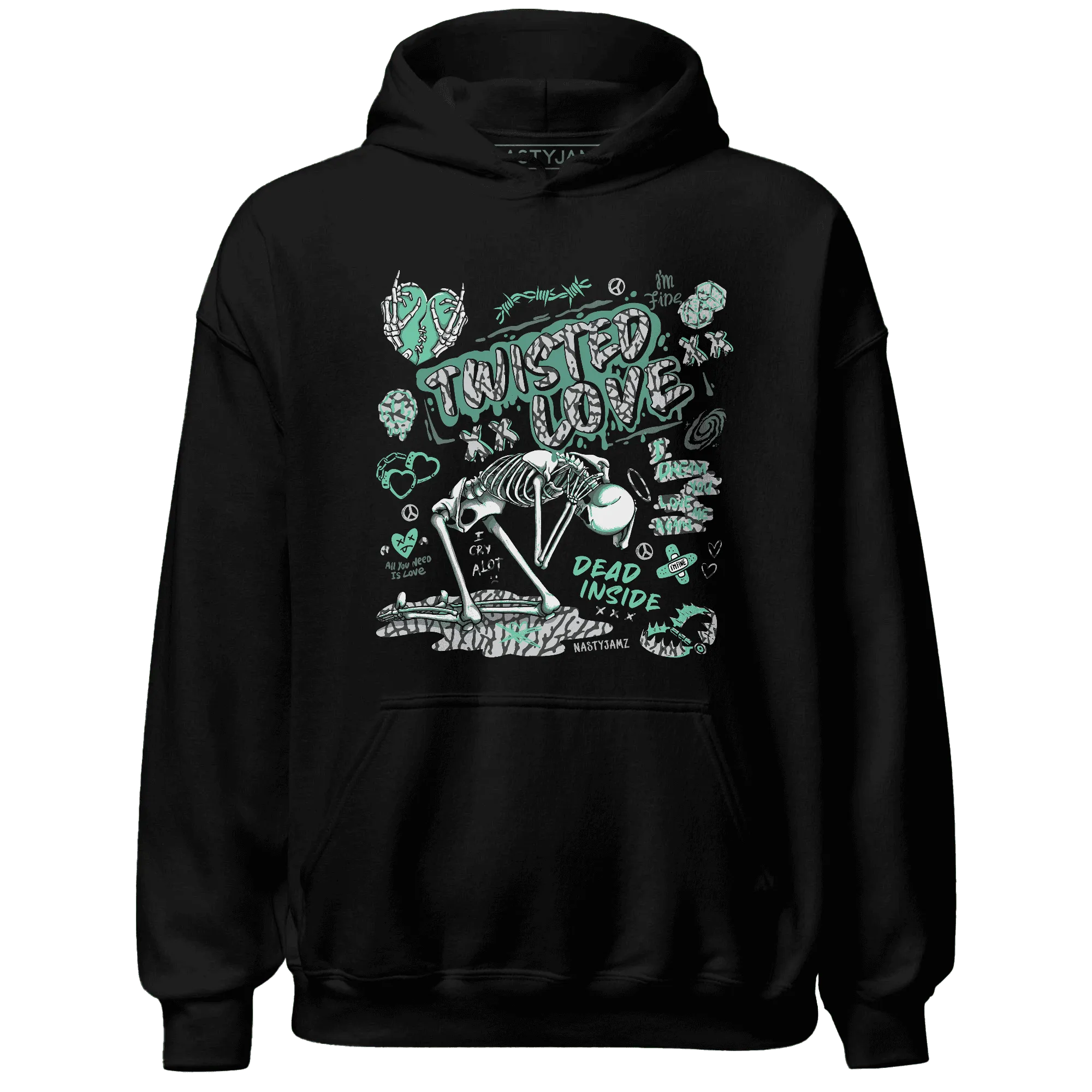 NastyJamz-Green-Glow-3s-Hoodie-Match-Twisted-Love