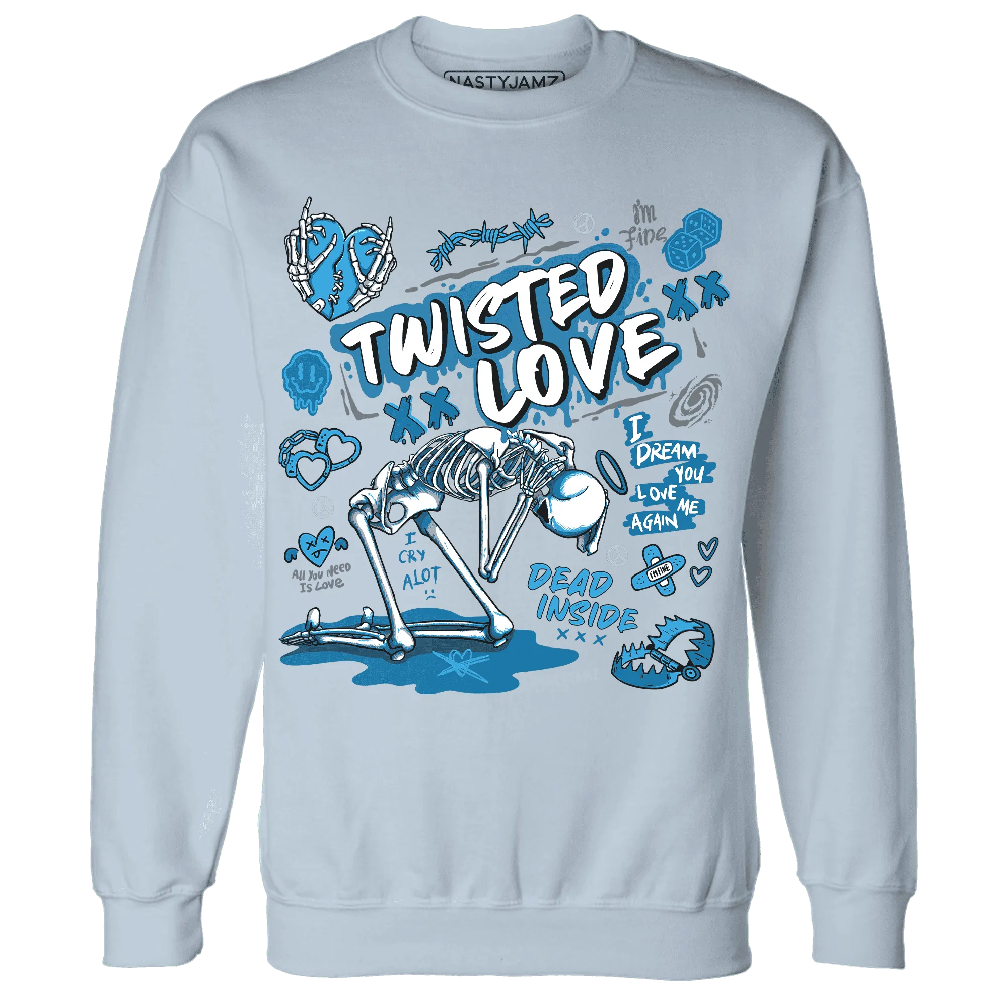 NastyJamz-Powder-Blue-9s-Sweatshirt-Match-Twisted-Love