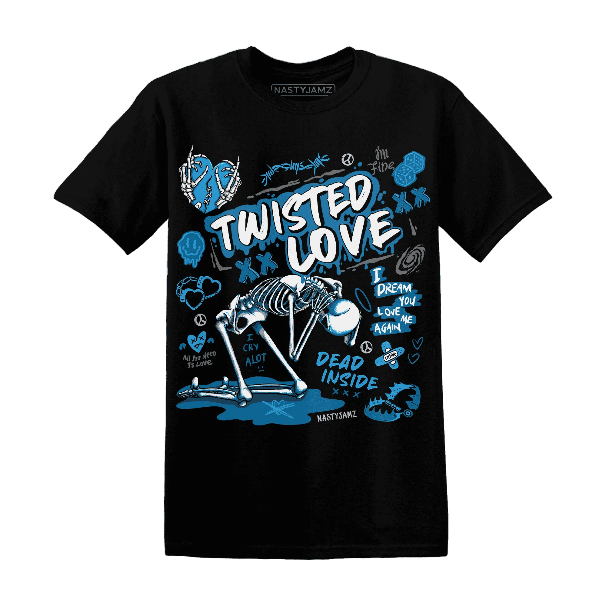 NastyJamz-Powder-Blue-9s-T-Shirt-Match-Twisted-Love