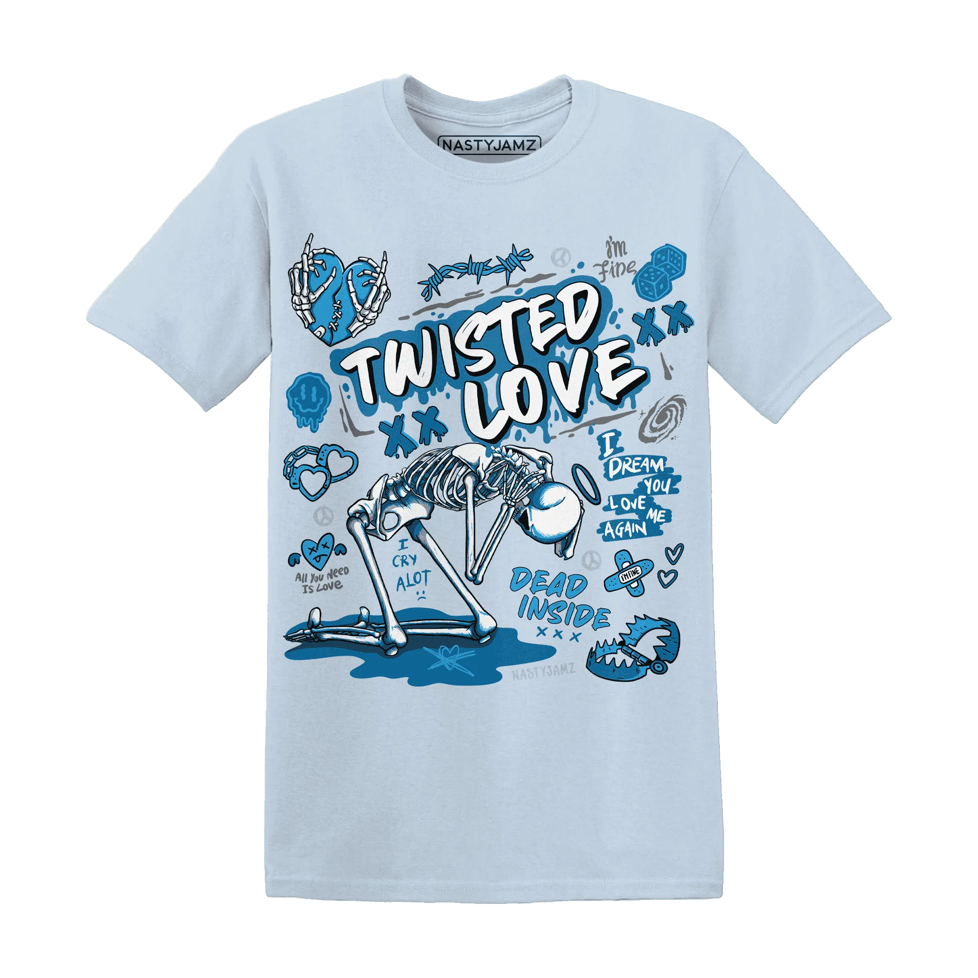 NastyJamz-Powder-Blue-9s-T-Shirt-Match-Twisted-Love