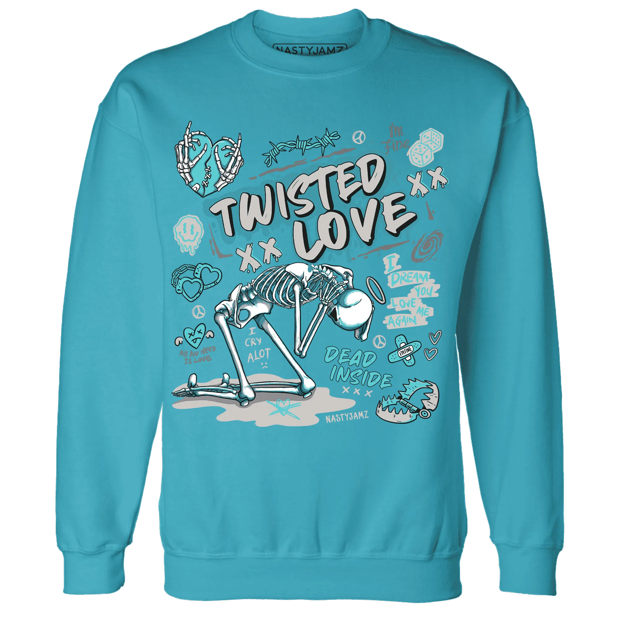 NastyJamz-NBL-Cyan-Burst-9060-Sweatshirt-Match-Twisted-Love