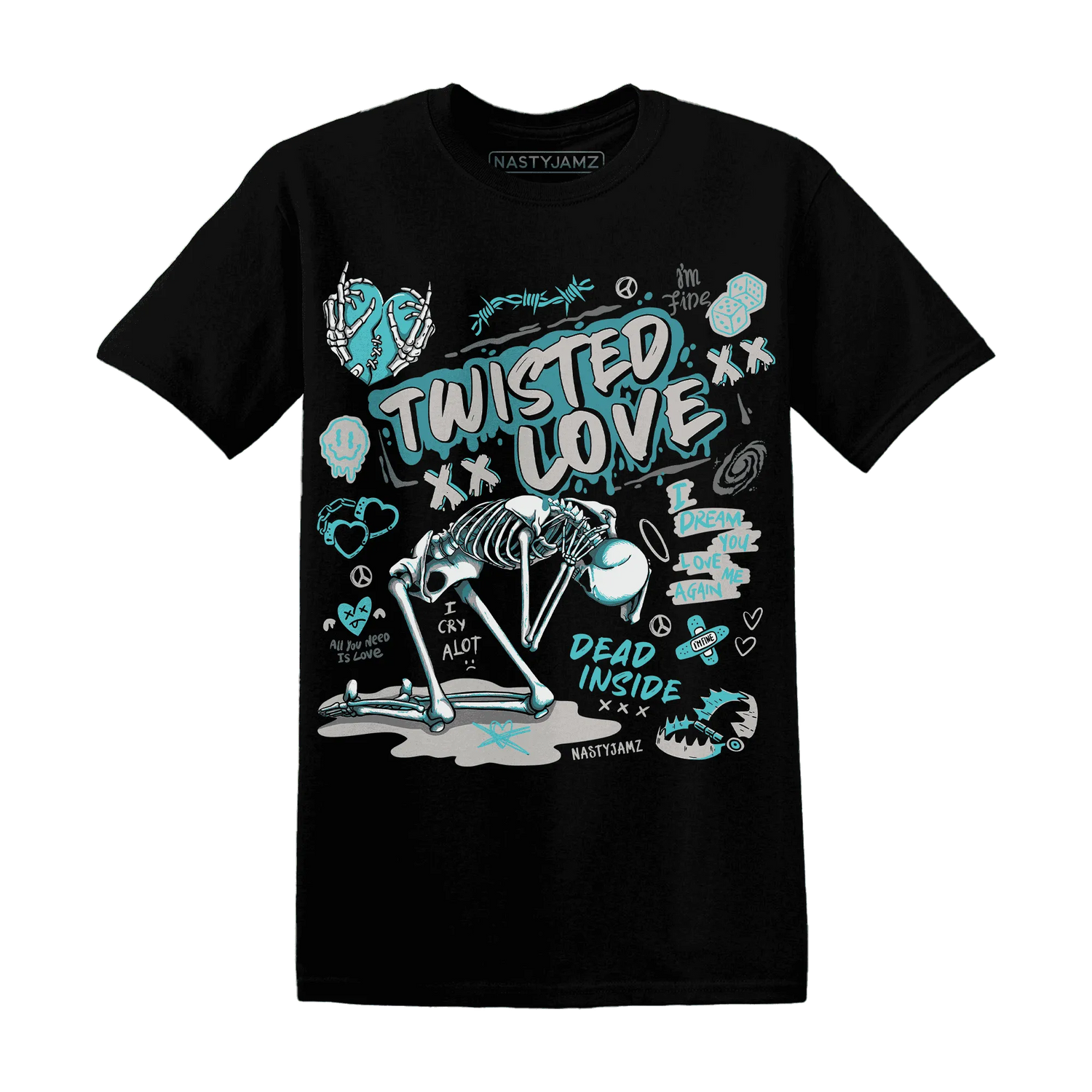 NastyJamz-NBL-Cyan-Burst-9060-T-Shirt-Match-Twisted-Love
