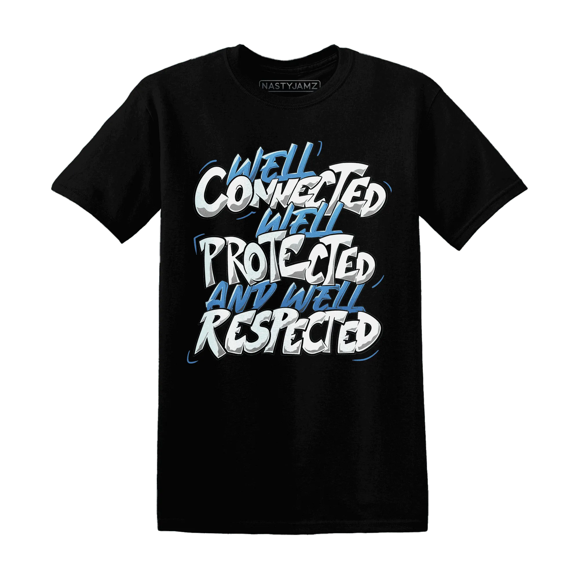 NastyJamz-Carolina-Blue-Univercitii-17s-T-Shirt-Match-WELL