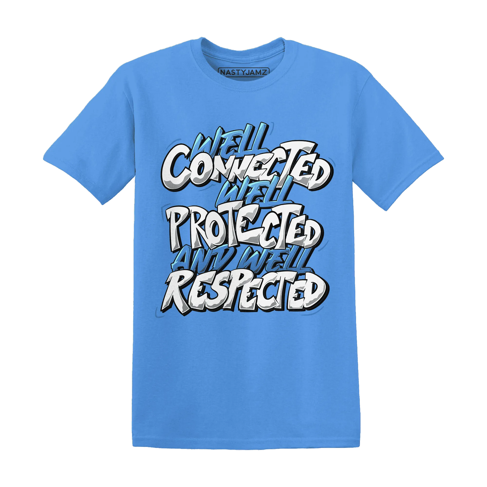 NastyJamz-Carolina-Blue-Univercitii-17s-T-Shirt-Match-WELL