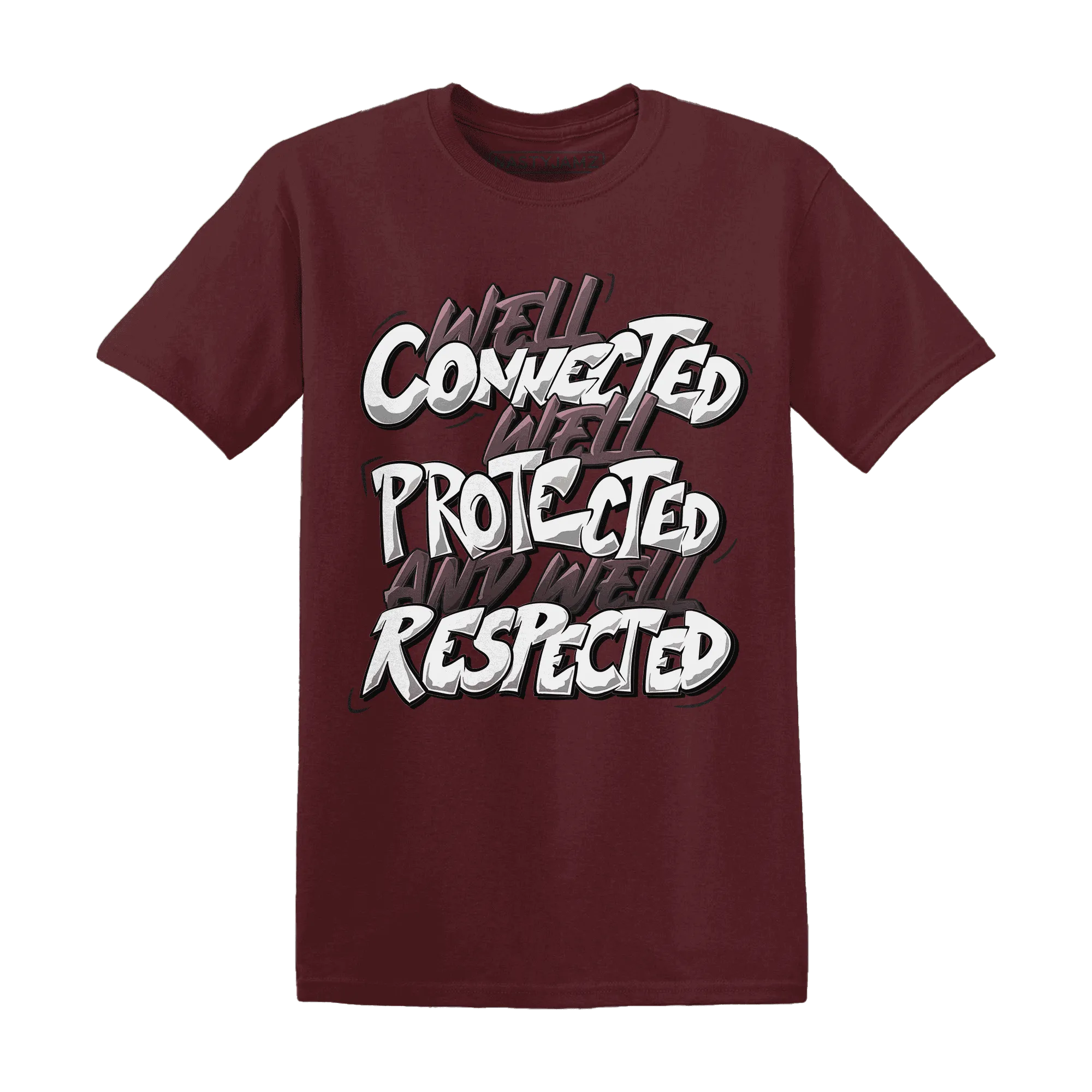 NastyJamz-Burgundy-Crush-3s-T-Shirt-Match-WELL