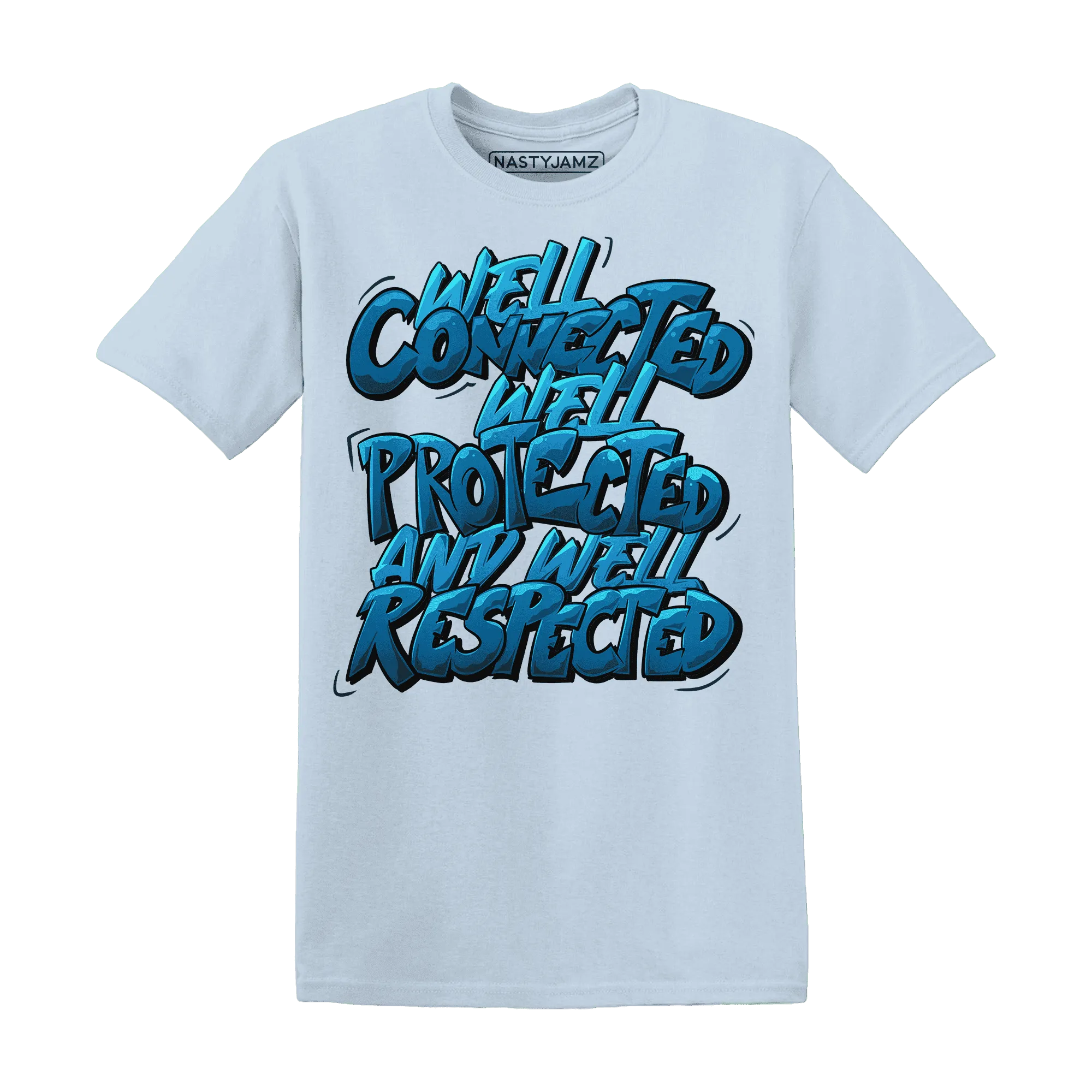 Powder-Blue-9s-T-Shirt-Match-WELL