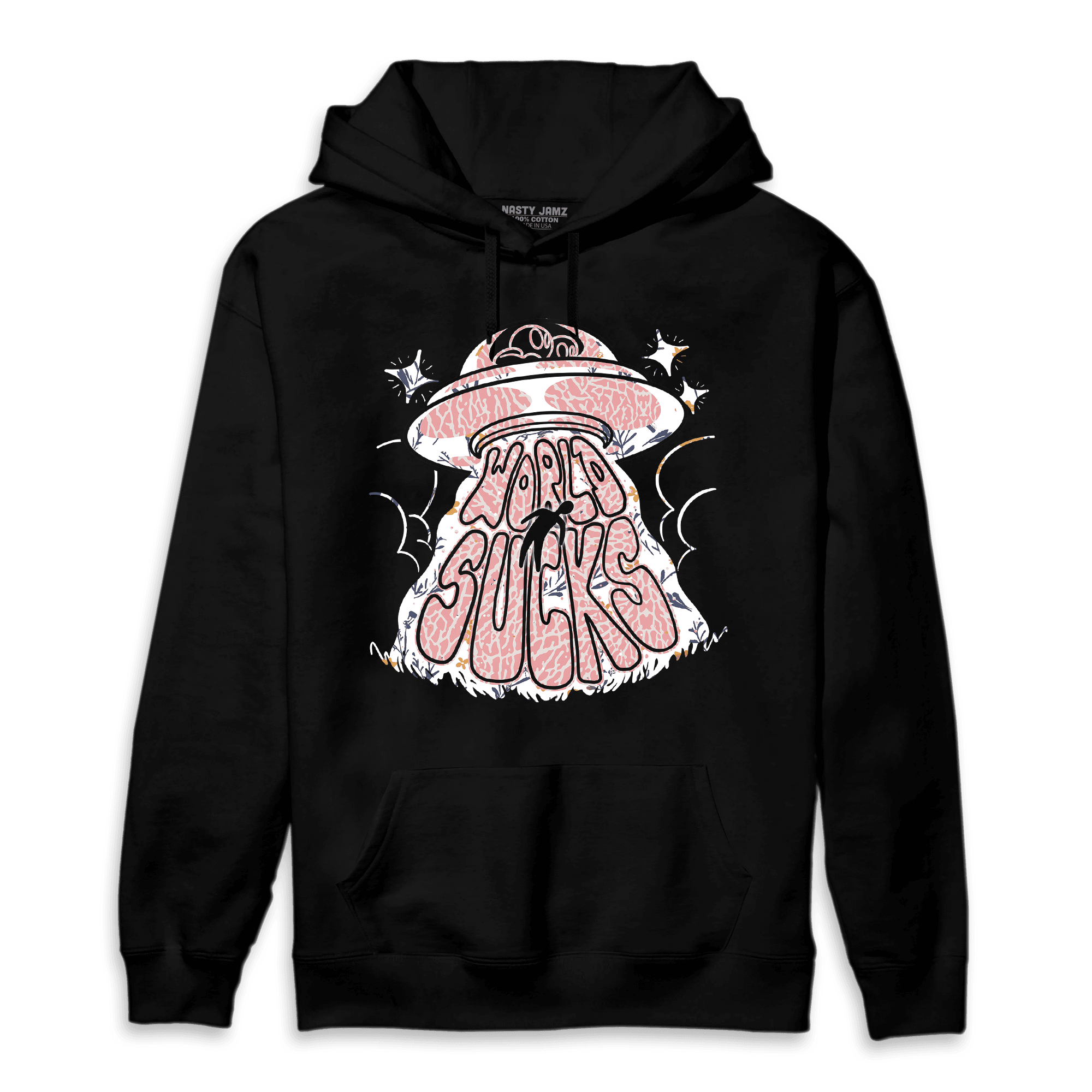 Red Stardust 3s Hoodie Match World Sucks - NastyJamz