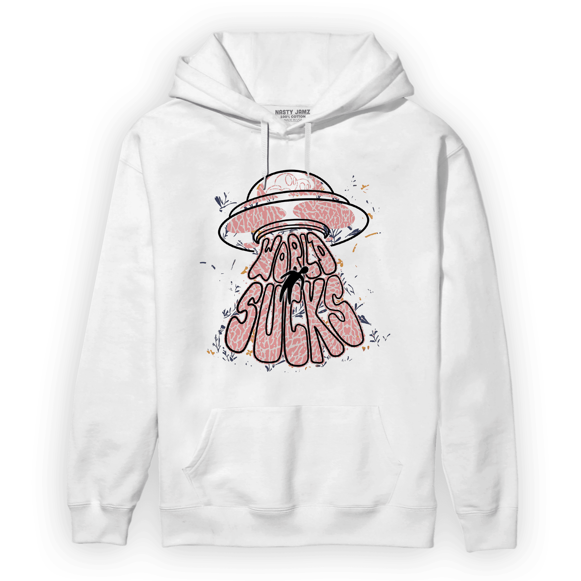 Red Stardust 3s Hoodie Match World Sucks - NastyJamz